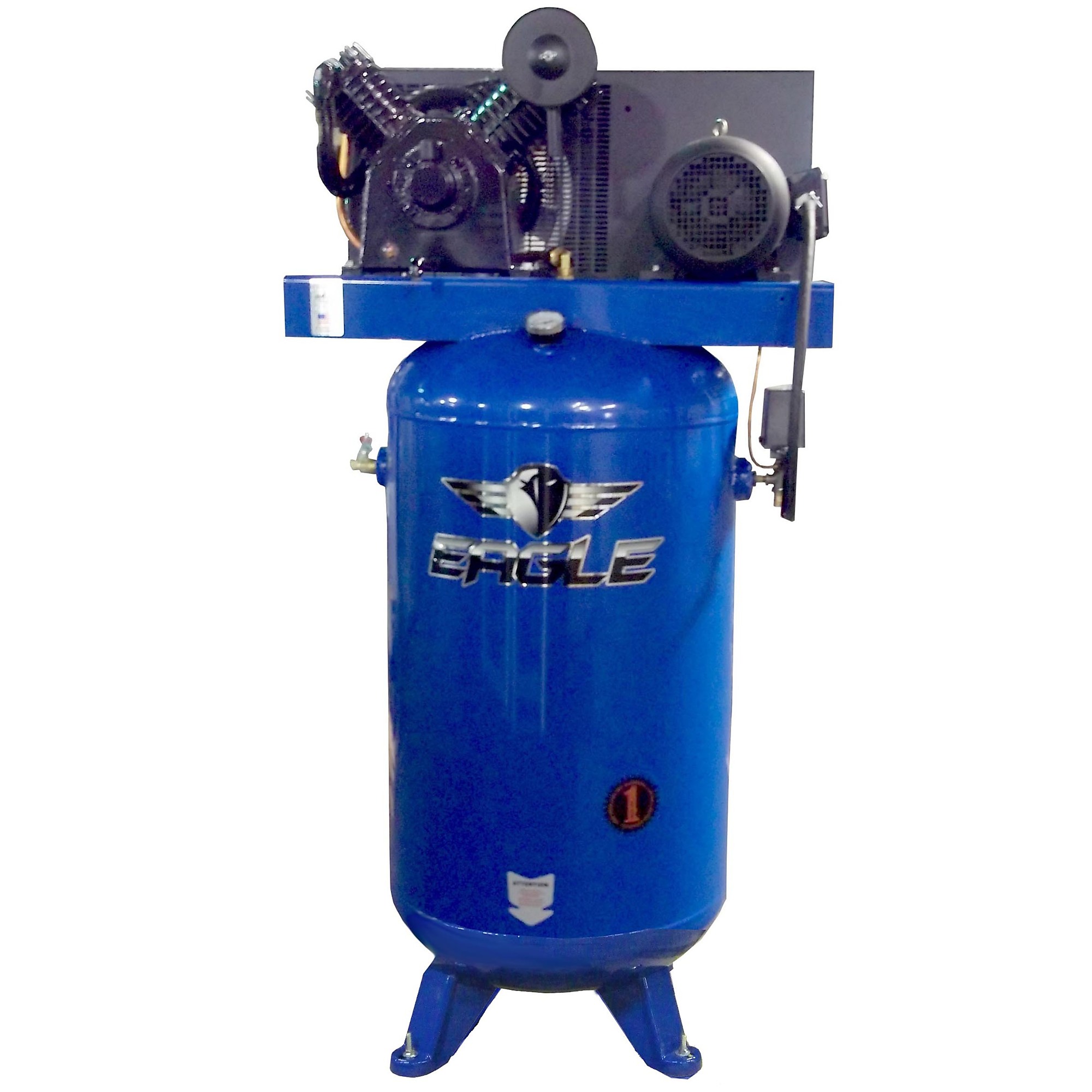 Compresor de Aire EAGLE de 80 Galones de 2 Etapas, 7.5 HP, Modelo 7380V2-CS4.
