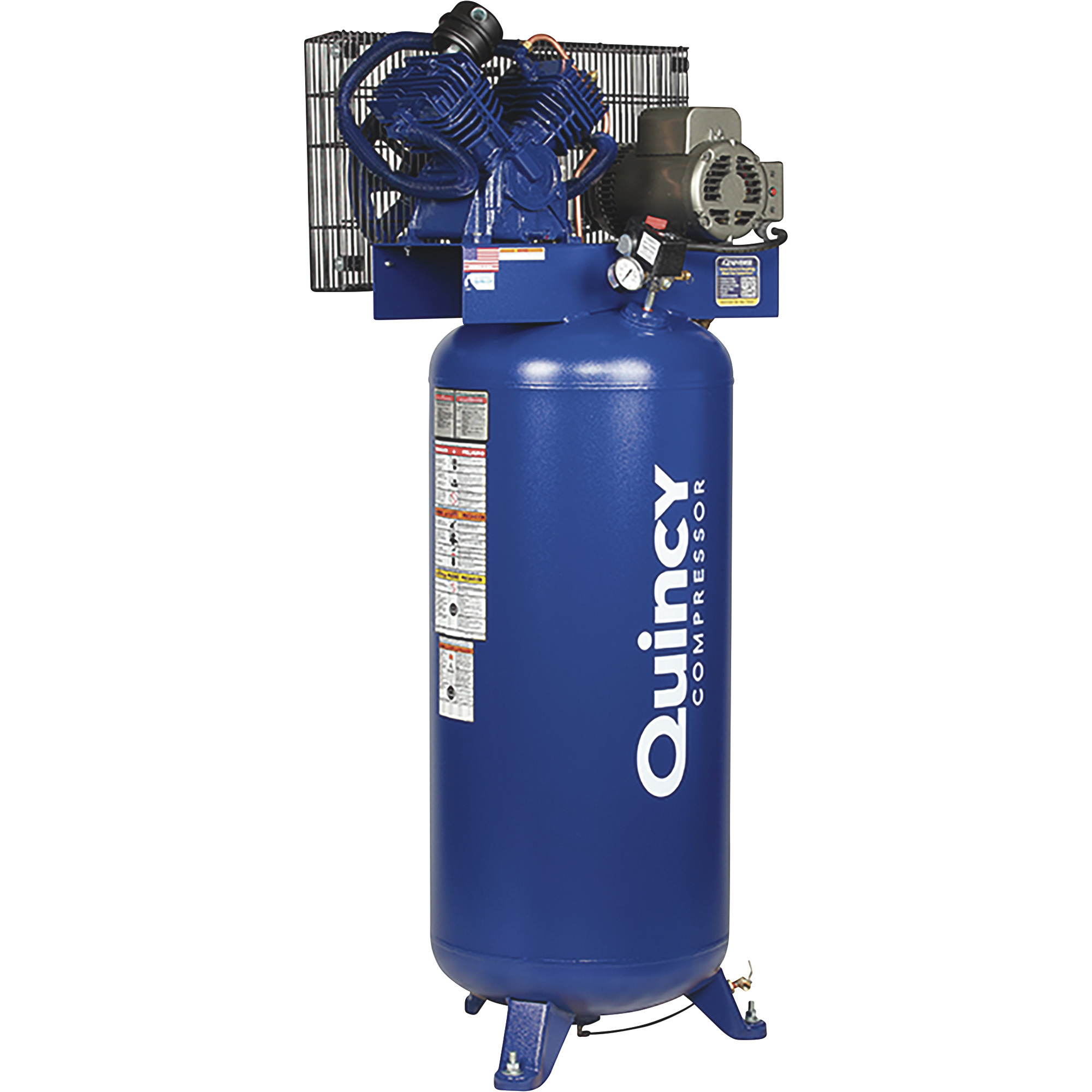 Compresor de Aire de Pistón Quincy QT-54 Splash Lubricado, 5 HP, 230 Volts, 1 Fase, 60 Galones Vertical, Modelo# 2V41C60VC