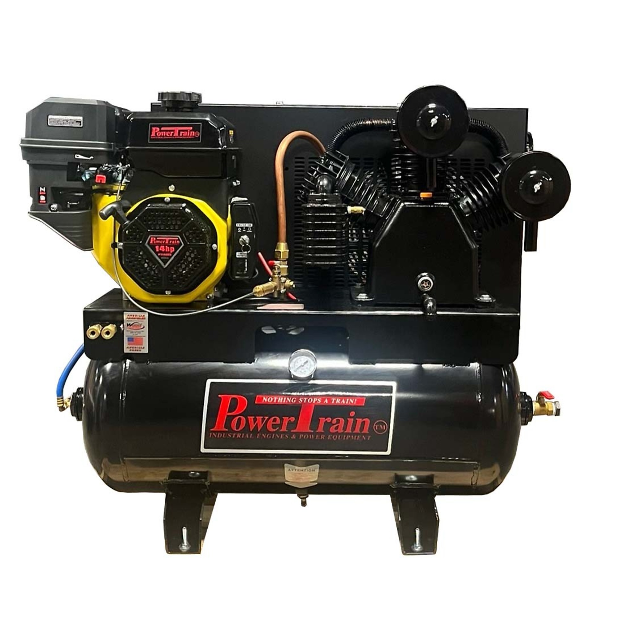 Compresor montado en camión de 30 galones con motor de 14 HP - Modelo# PT-14G30TRKE-V3
