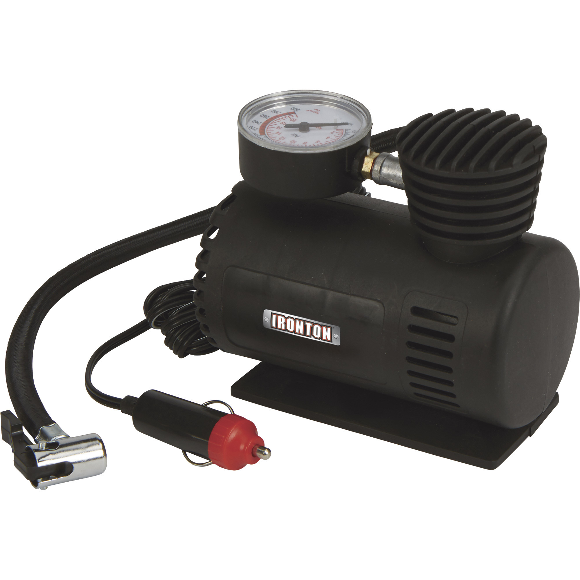 Inflador de llantas portátil de 12 voltios Ironton, 300 PSI máx., 0.3 CFM