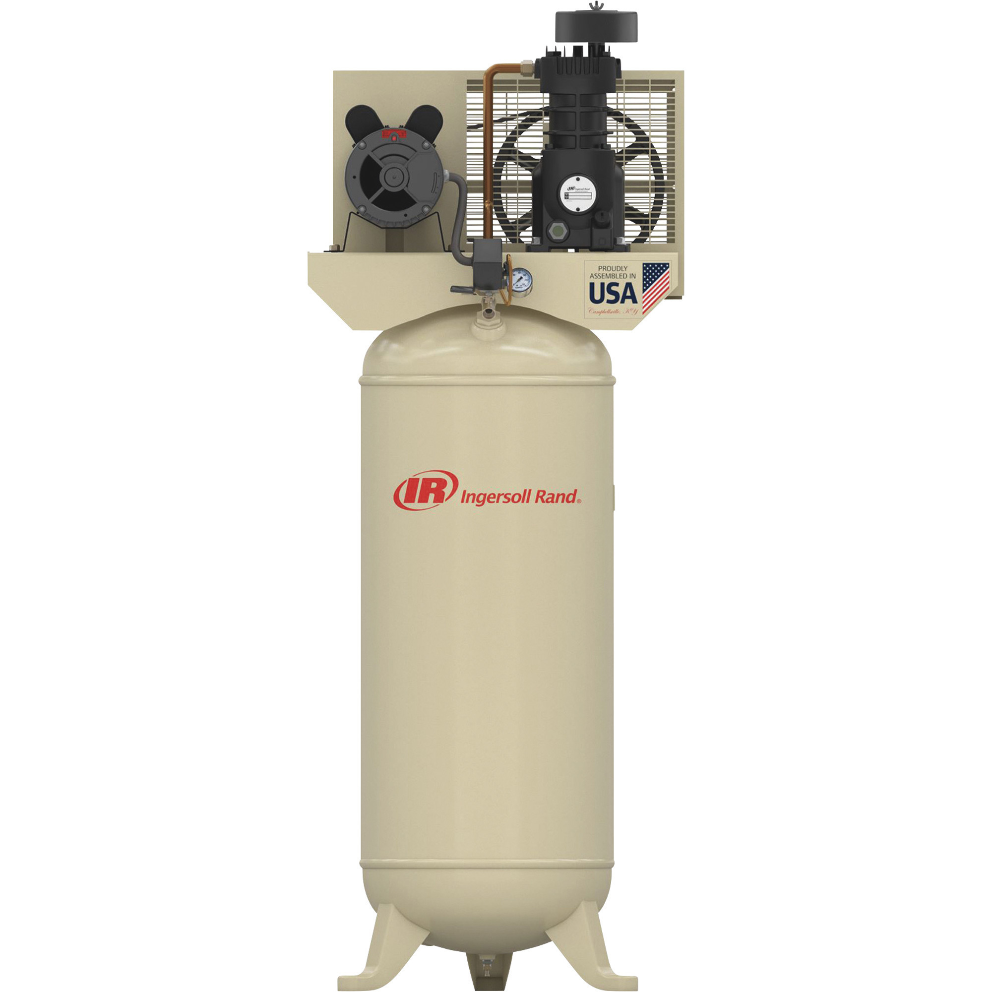 Compresor de aire Pro de un solo paso de Ingersoll Rand SS4L5, 5 HP, 230V, 135 PSI, 60 galones