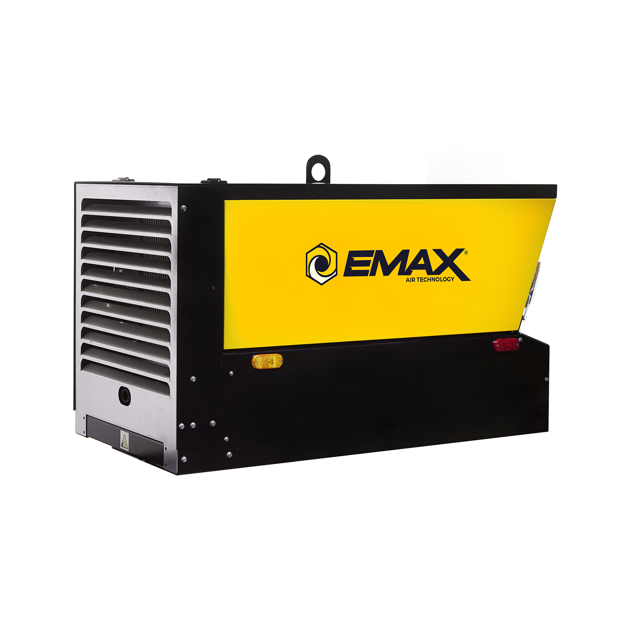 Compresor de aire estacionario de tornillo rotativo EMAX, 45HP, motor Diesel Kubota, 185CFM, Modelo# EDS185ST.