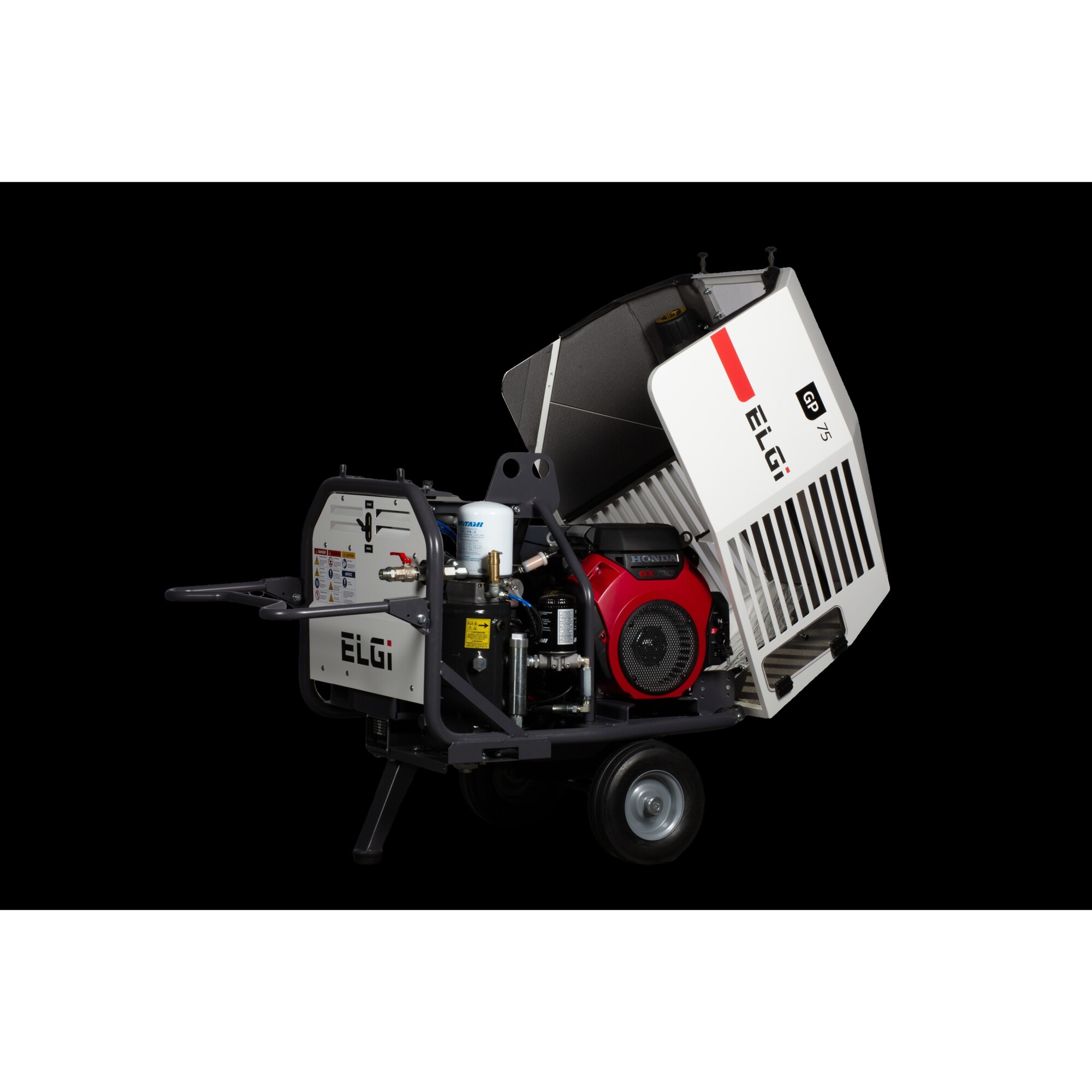 Compresor de Aire ELGi Skid Mount, 22.5 HP, Modelo GP75-S