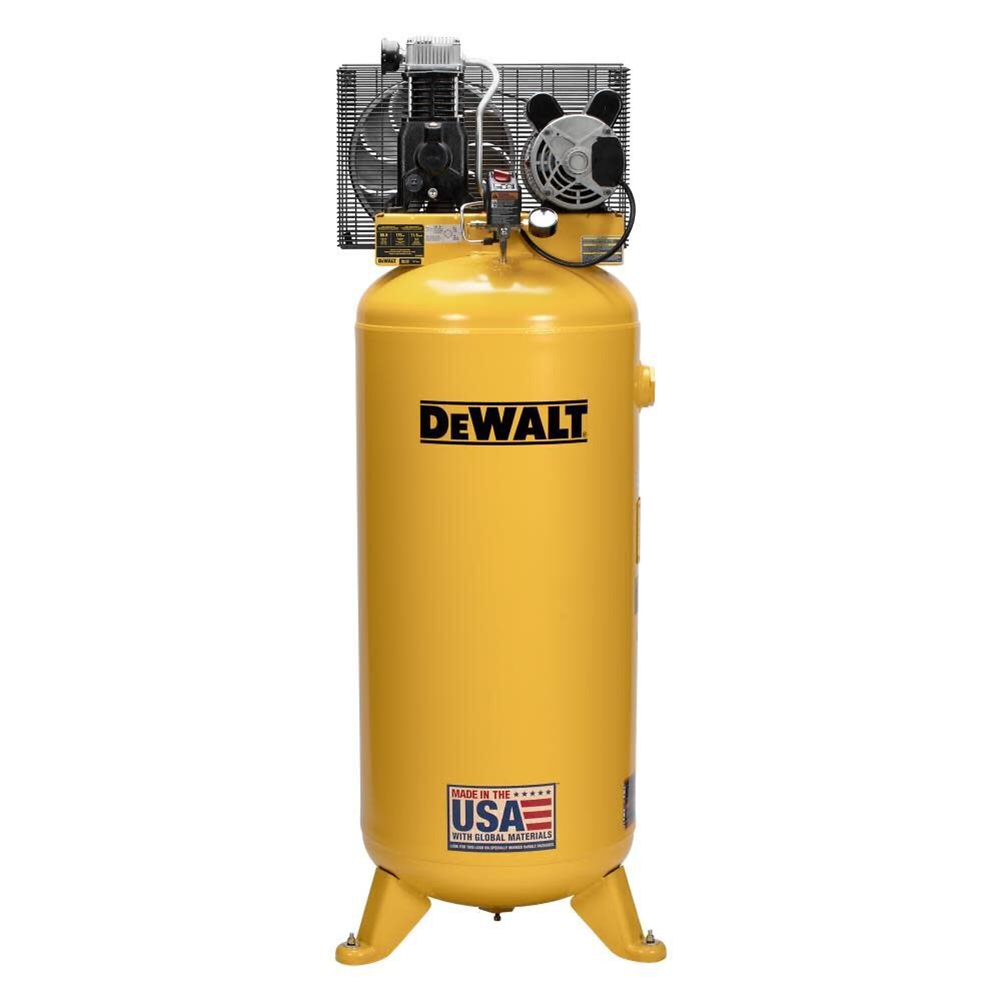 Compresor DEWALT 3.7HP 60Gal 175PSI con Sistema de Monitoreo - 3.7 HP, Capacidad 60 Gal, Volts 230 Modelo DXCM602A.COM.