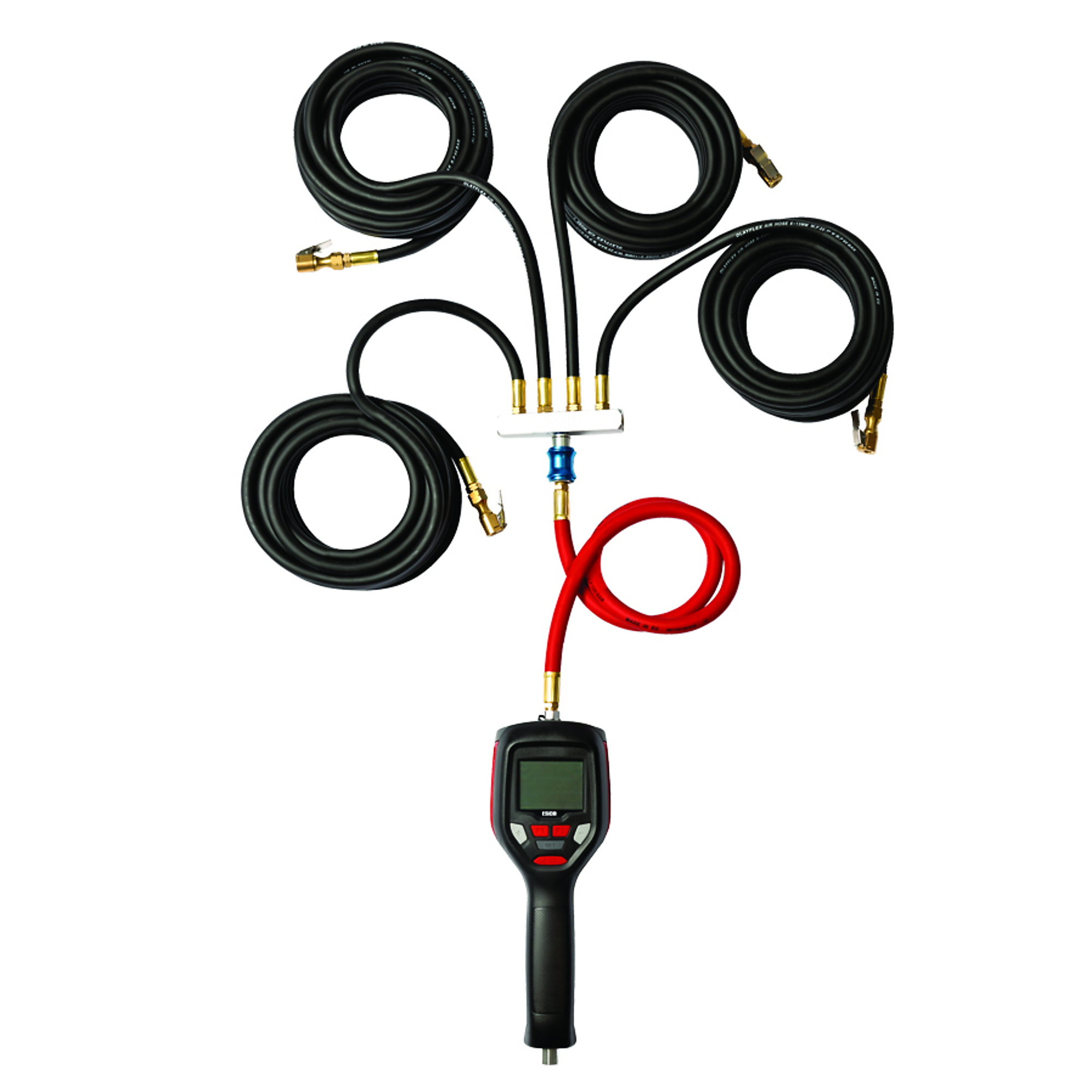 Inflador de llantas automático recargable ESCO, con capacidad máxima de 174 PSI, batería recargable, modelo 10963-K.