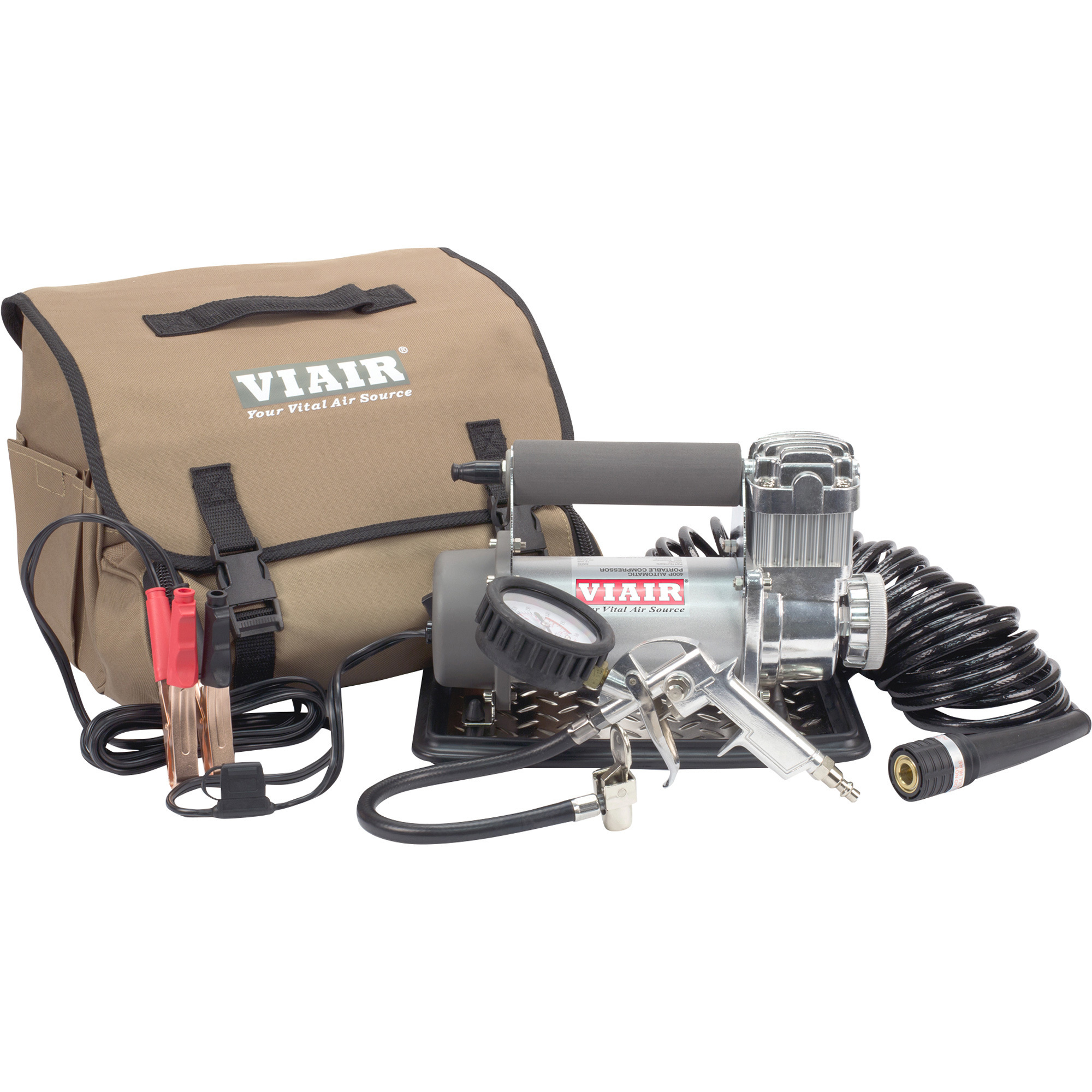 Inflador de llantas portátil automático de 12 voltios Viair 400P, Modelo# 40045