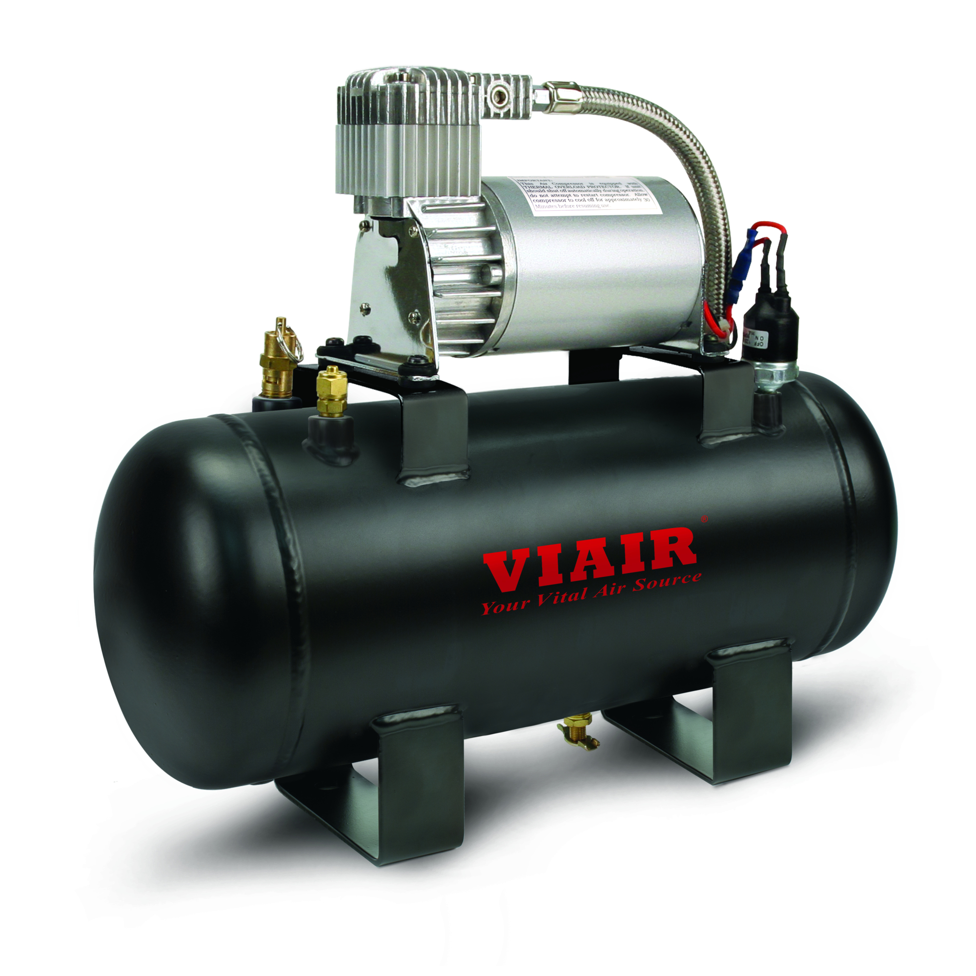 Kit de fuente de aire Viair, tamaño del tanque de aire 1.5 galones, 12 volts, modelo #20003.
