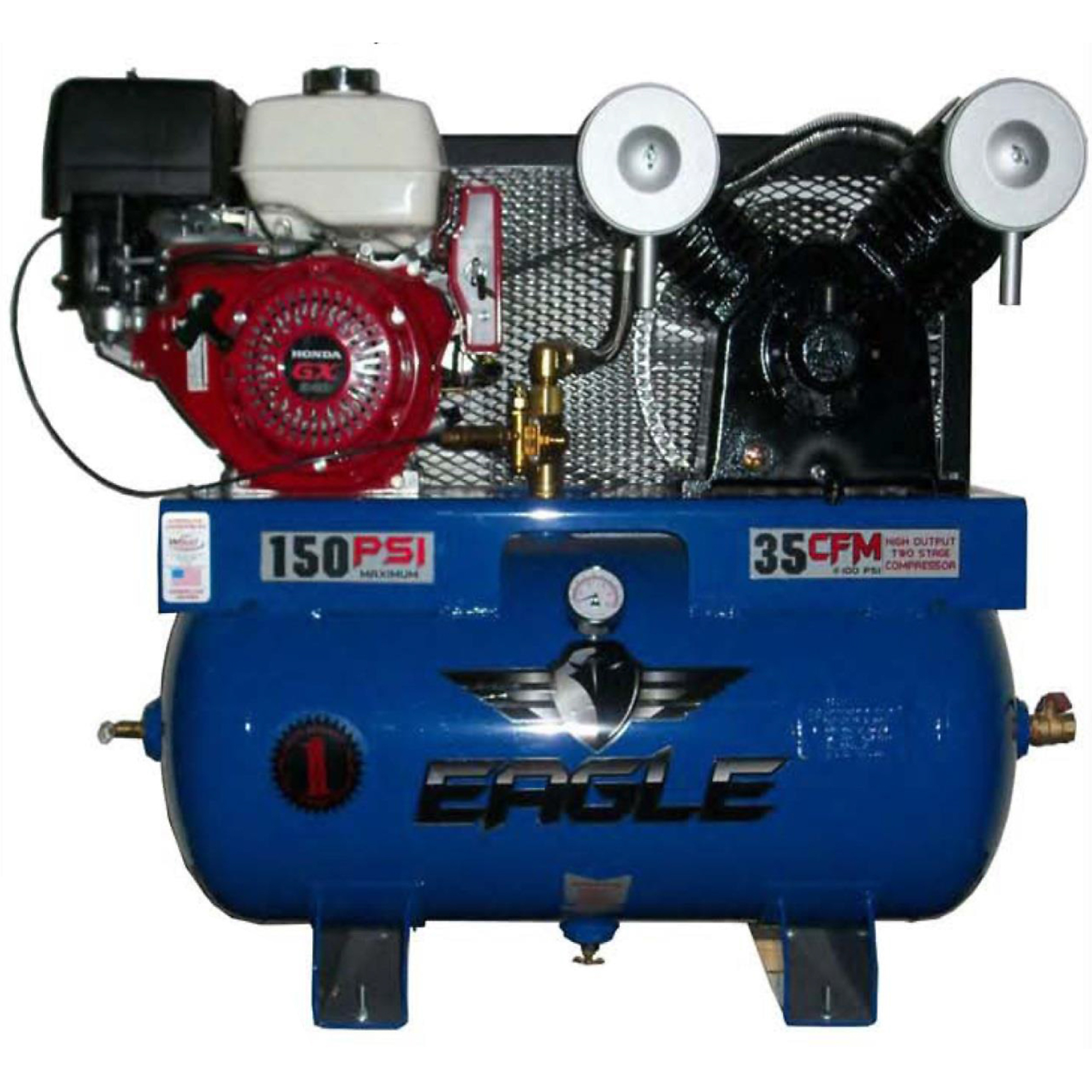 Compresor montado en camión de 30 galones EAGLE, 13 HP, tanque de aire de 30 galones, Modelo# 11G30TRKE-H.