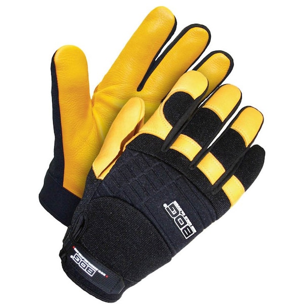 Guante mecánico de piel de venado Bdg Grain, 2XL, PR - 20-1-10609-X2LK