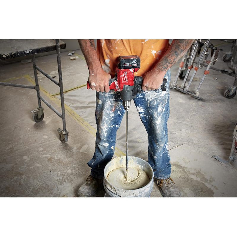 Mezcladora de lodo Milwaukee M18 FUEL 18V de ion de litio sin escobillas inalámbrica de 1/2 pulgada (solo herramienta) - 2810-20.
