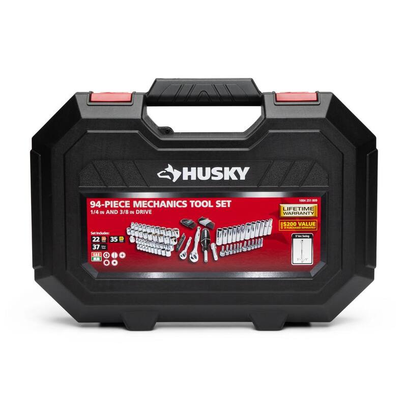 Set de herramientas mecánicas Husky (94 piezas) - H94MTS