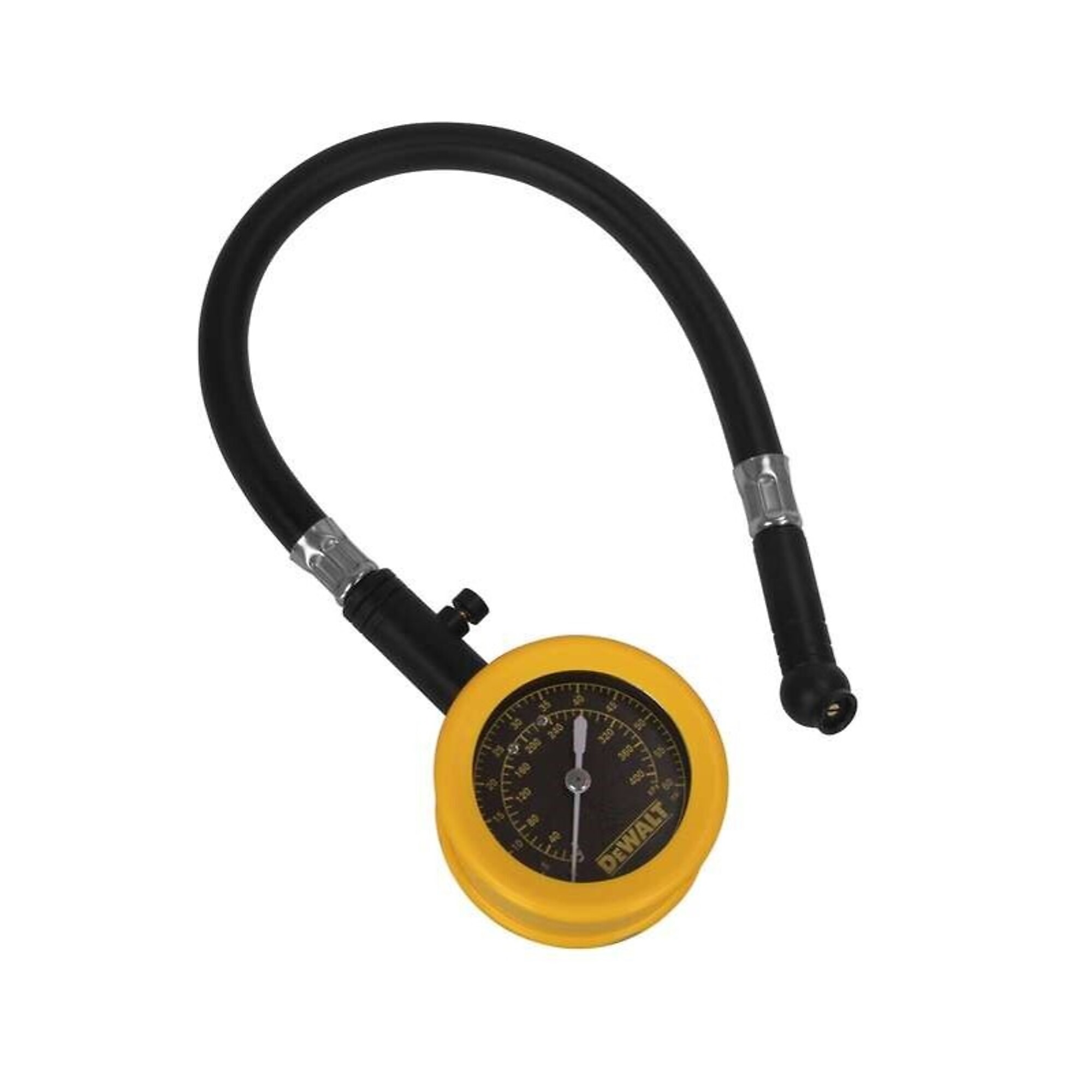 Manómetro Analógico con Válvula de Sangrado DEWALT, Manguera de 12 pulgadas, Modelo DXCM032-0149