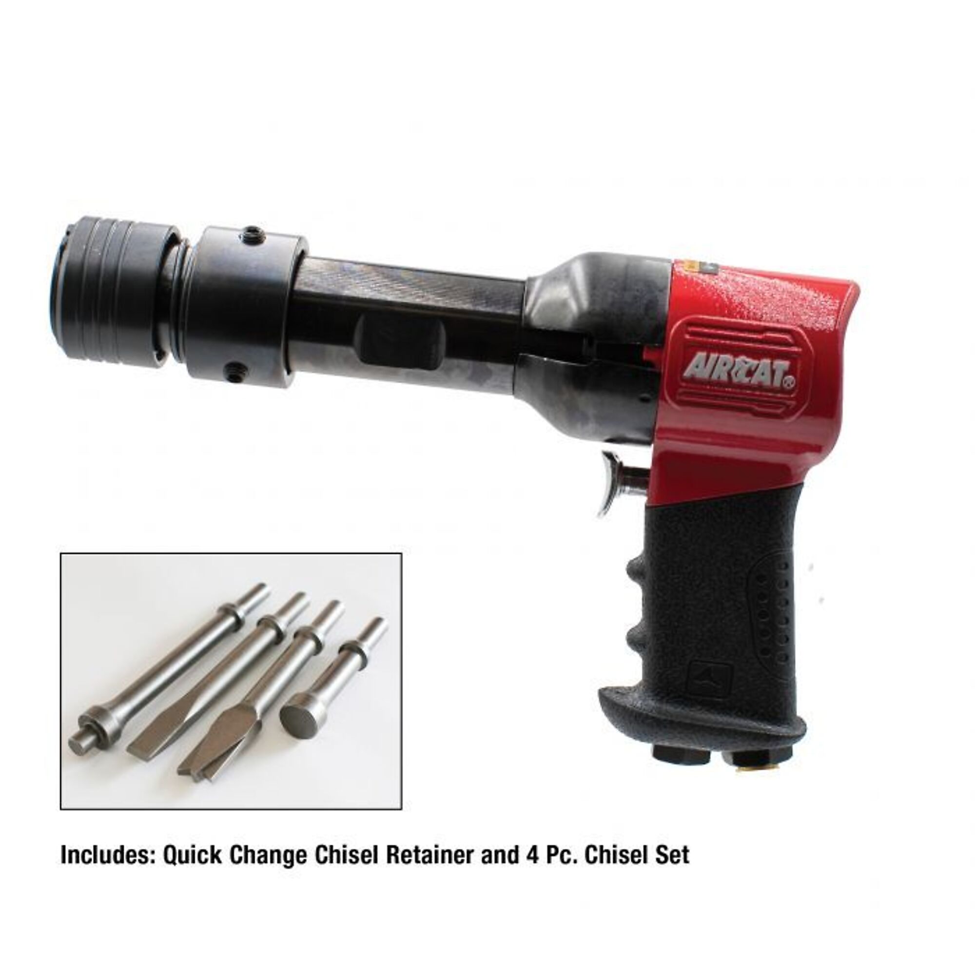 Kit de martillo neumático AirCat Super Duty 0.498in. Shank, tamaño de espiga 0.498 in, modelo #5300-B.