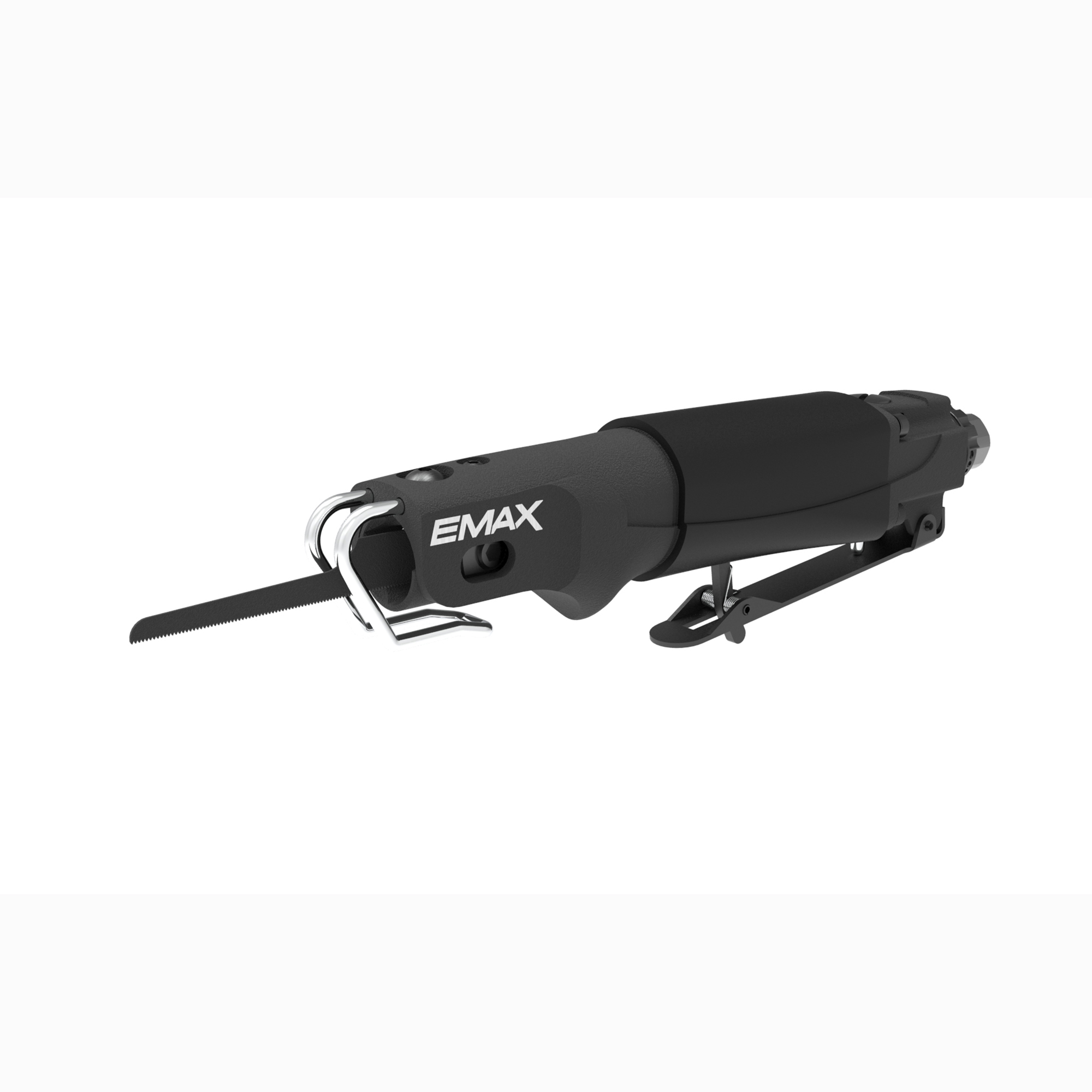 Sierra neumática industrial Emax, con 9000 golpes por minuto Modelo EATBS10S1P.