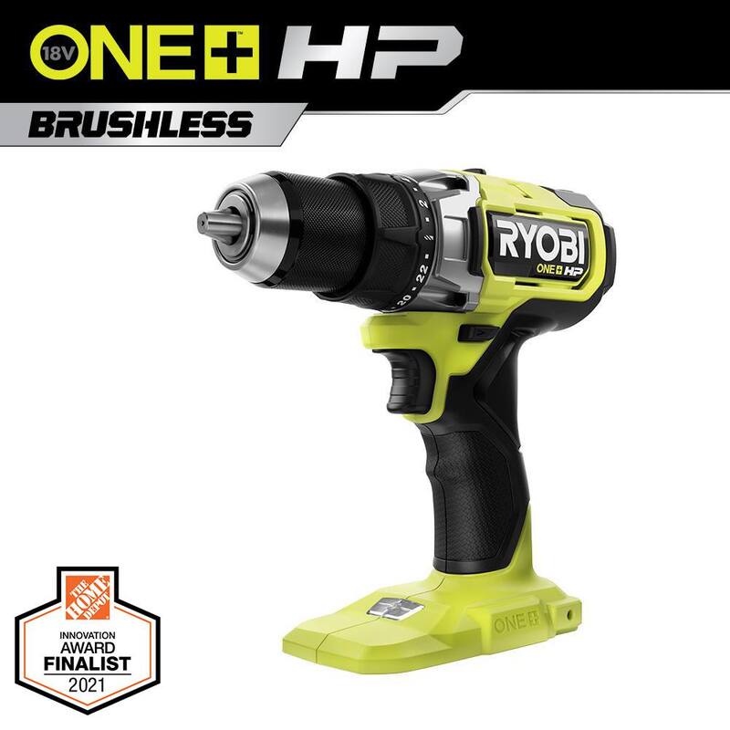 RYOBI ONE+ HP Taladro/Atornillador inalámbrico sin escobillas de 18V de 1/2 pulgada (Herramienta solamente) - PBLDD01B