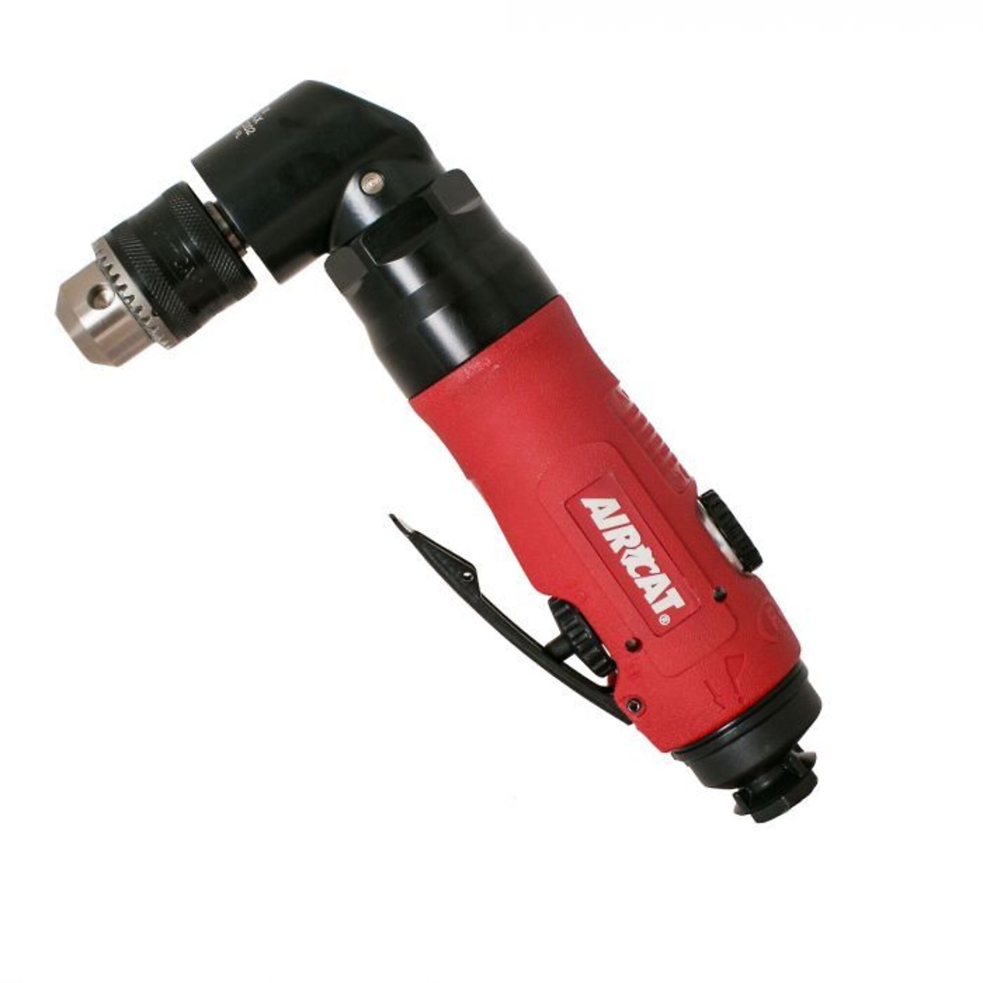 Barrena de Ángulo AirCat .75 HP 3/8 pulgadas, tamaño de mandril 3/8 pulgadas, longitud de la herramienta 8.3 pulgadas, max. RPM 1600 Modelo #4337