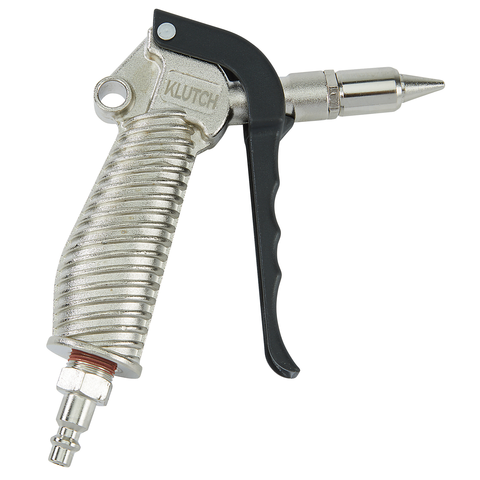 Pistola de aire de alto flujo Klutch, 230 PSI máx, entrada de aire NPT de 3/8 pulg.