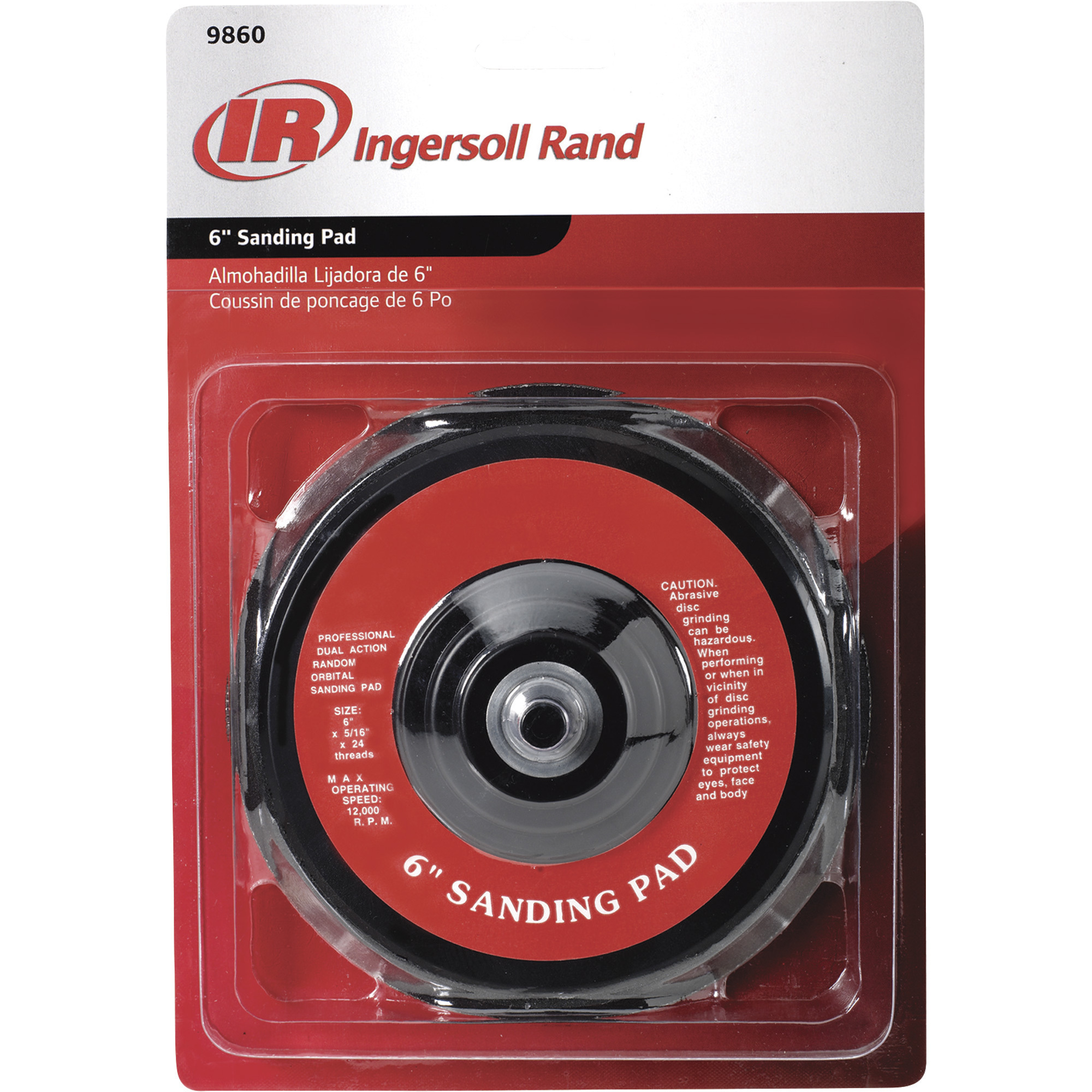 Lijadora de Aire Ingersoll Rand, Disco de Lijado de 6 pulgadas.