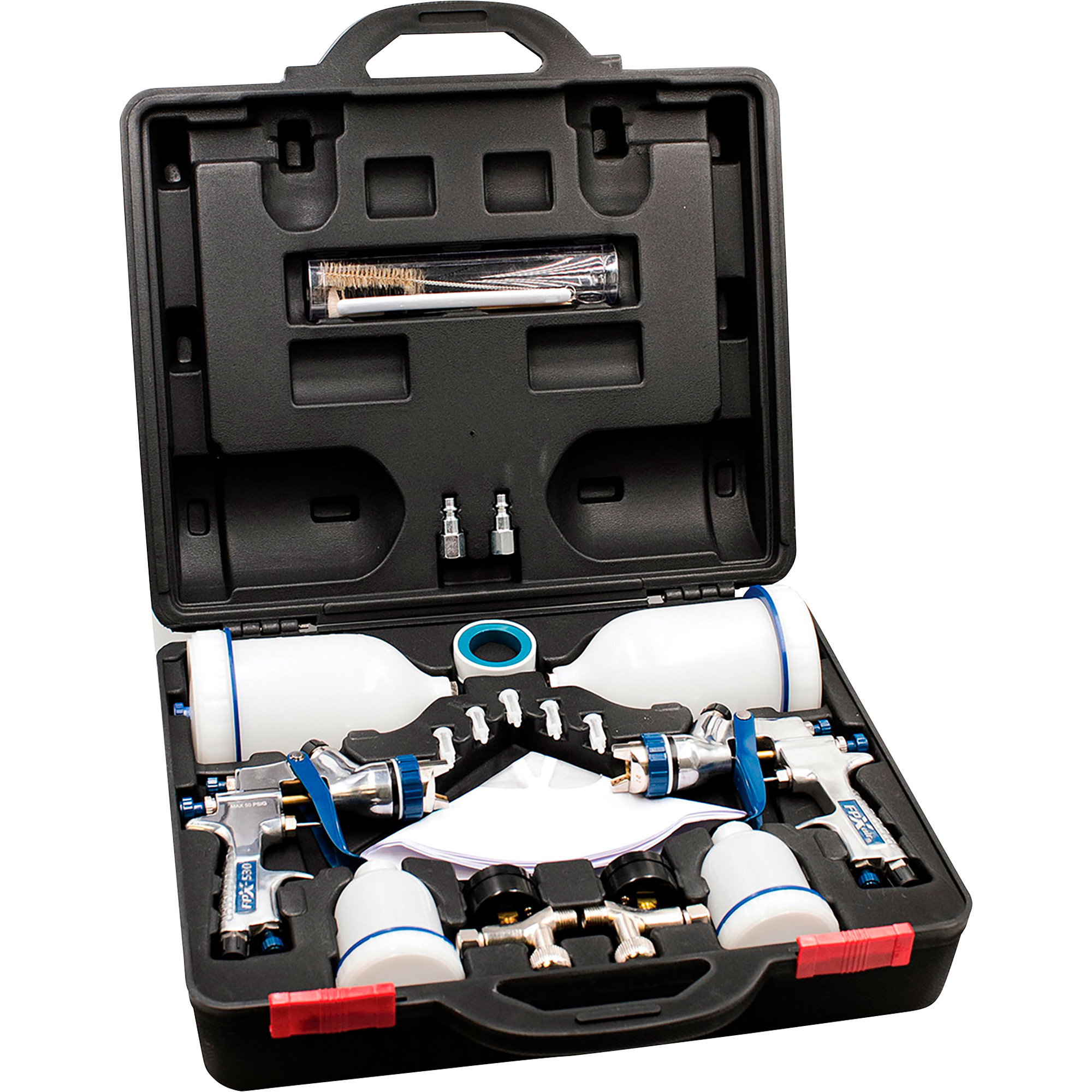 Kit de Pistola de Pulverización de Alimentación por Gravedad HLVP FPX Air Tools, Modelo FPX-535K