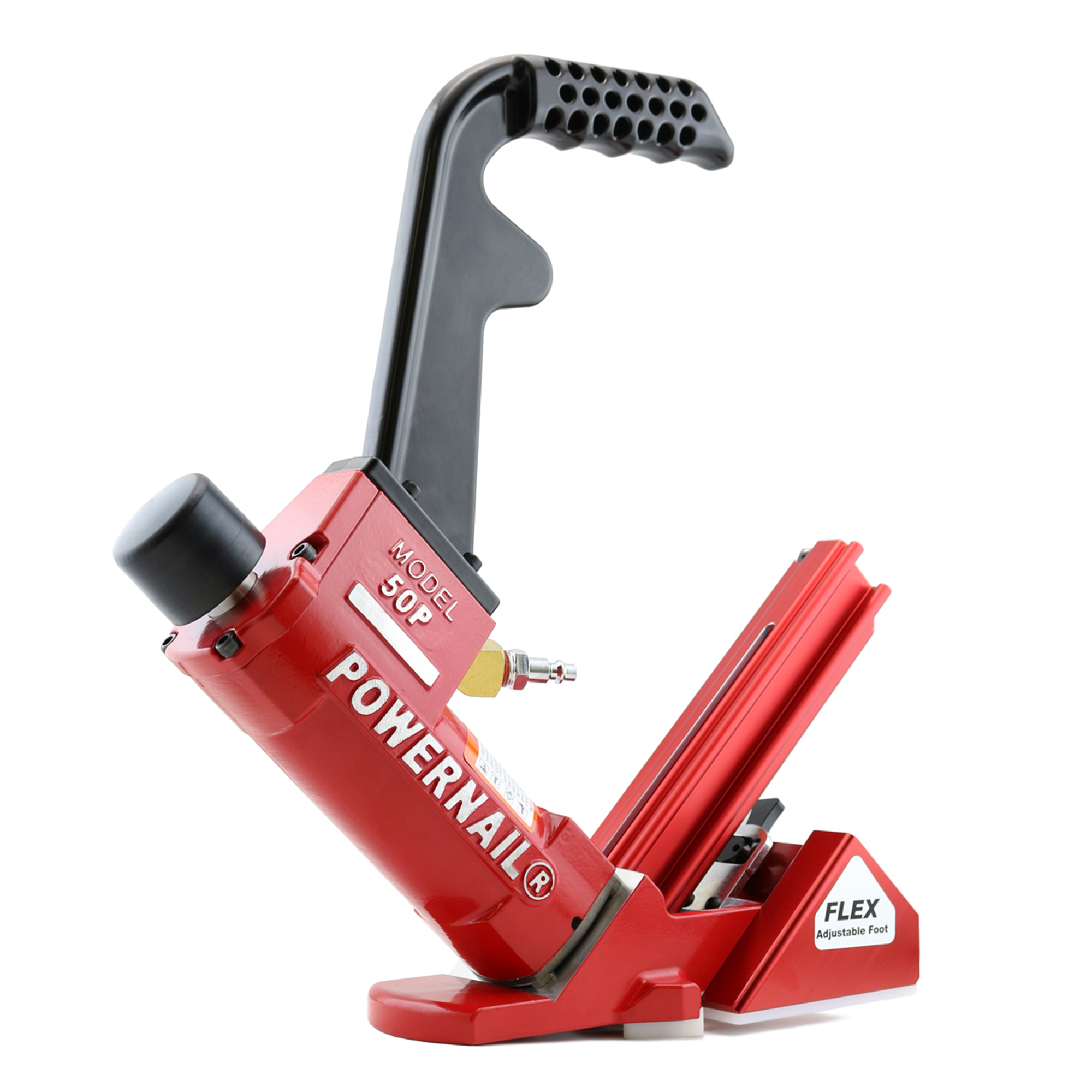 Clavadora neumática de suelos POWERNAIL de 18ga con pie FLEX - Modelo 50PFLEXW.PWR