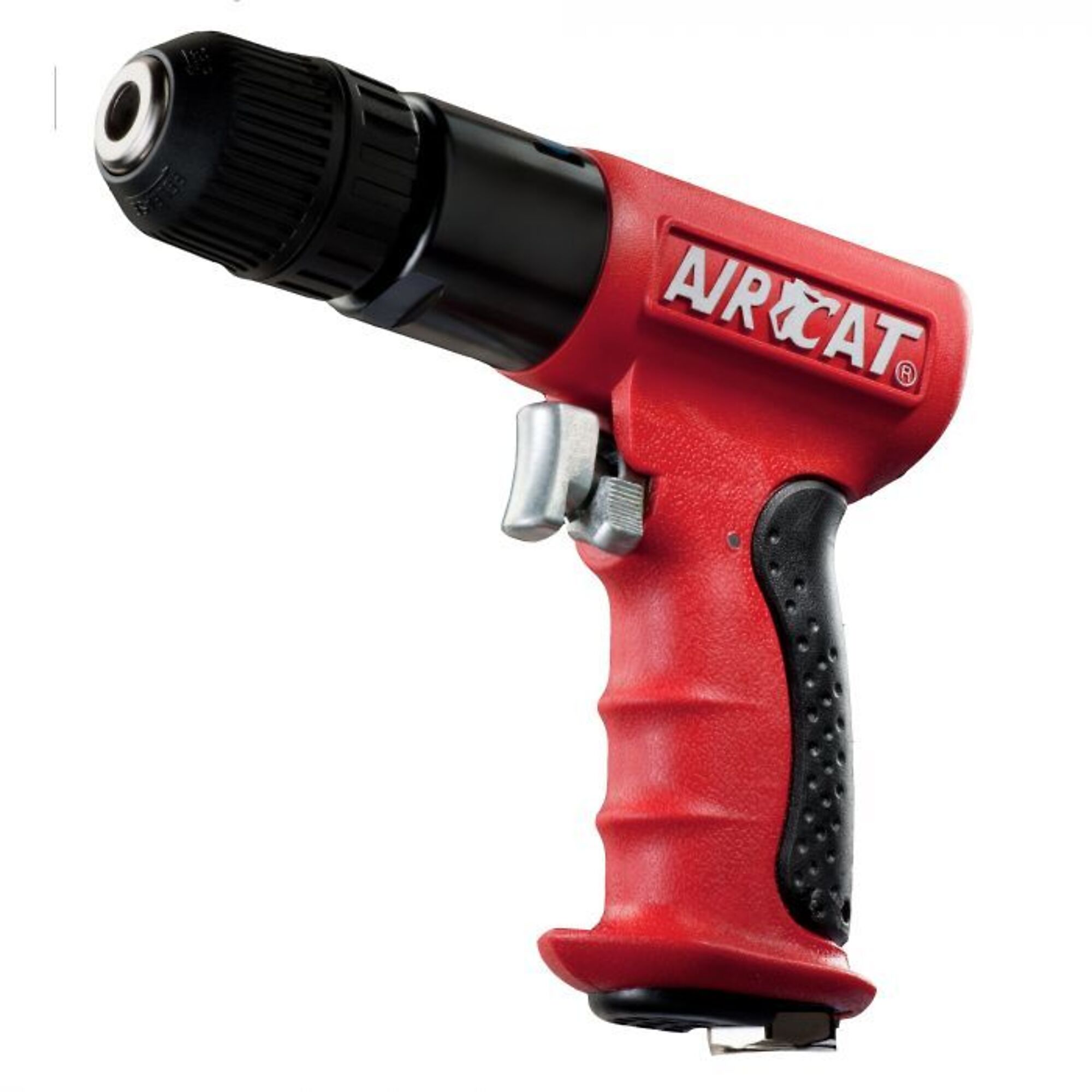 Taladro Reversible de Composito AirCat, 0.6 HP, Chuck de 3/8 pulgadas, Longitud de Herramienta 7 pulgadas, RPM Máximo 1800 Modelo# 4338