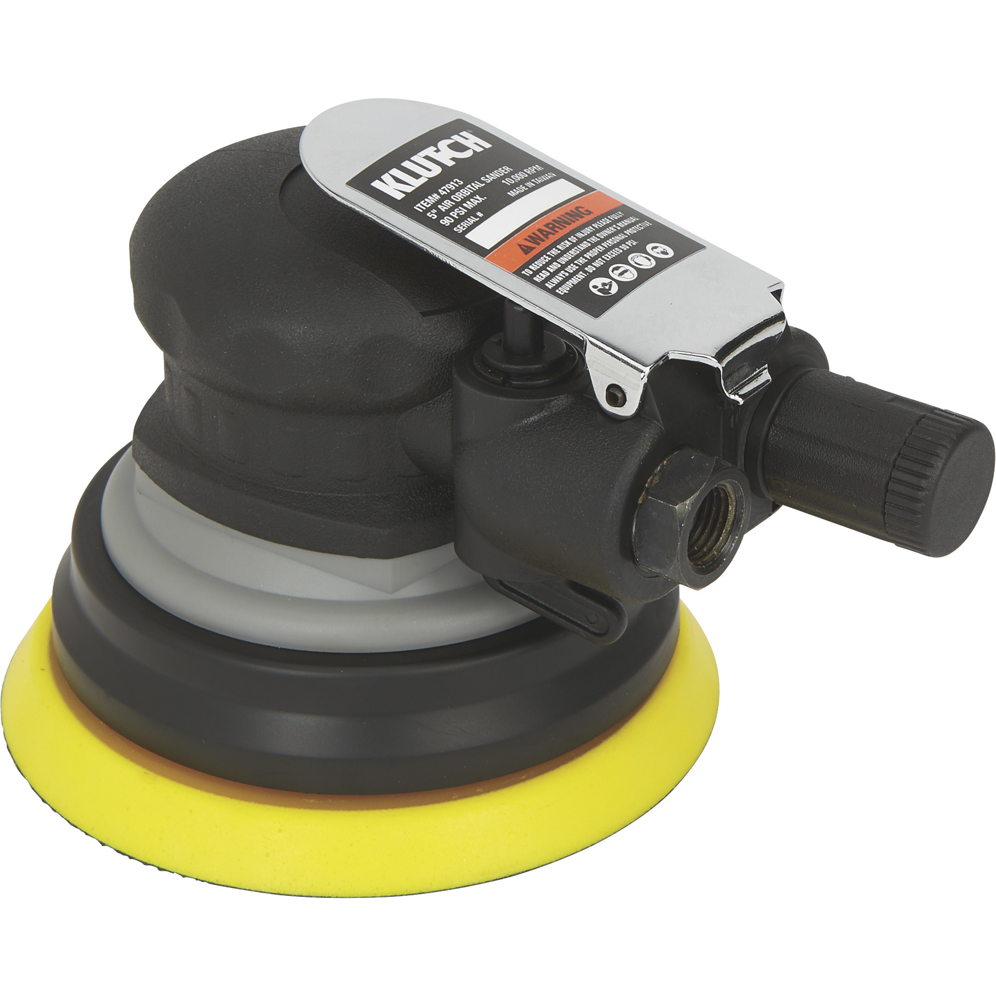 Lijadora de aire orbital Klutch, 5 pulgadas de diámetro, 10,000 RPM, 1.6 CFM.