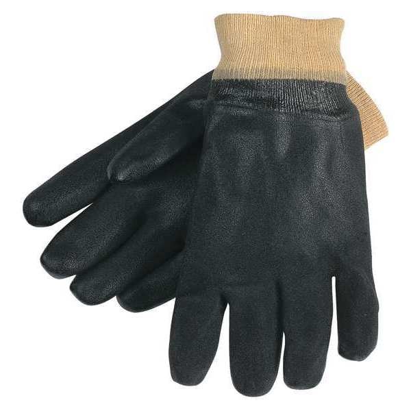 Guantes resistentes a químicos Mcr Safety de 10", PVC, L, paquete de 12 - 6520SJ.