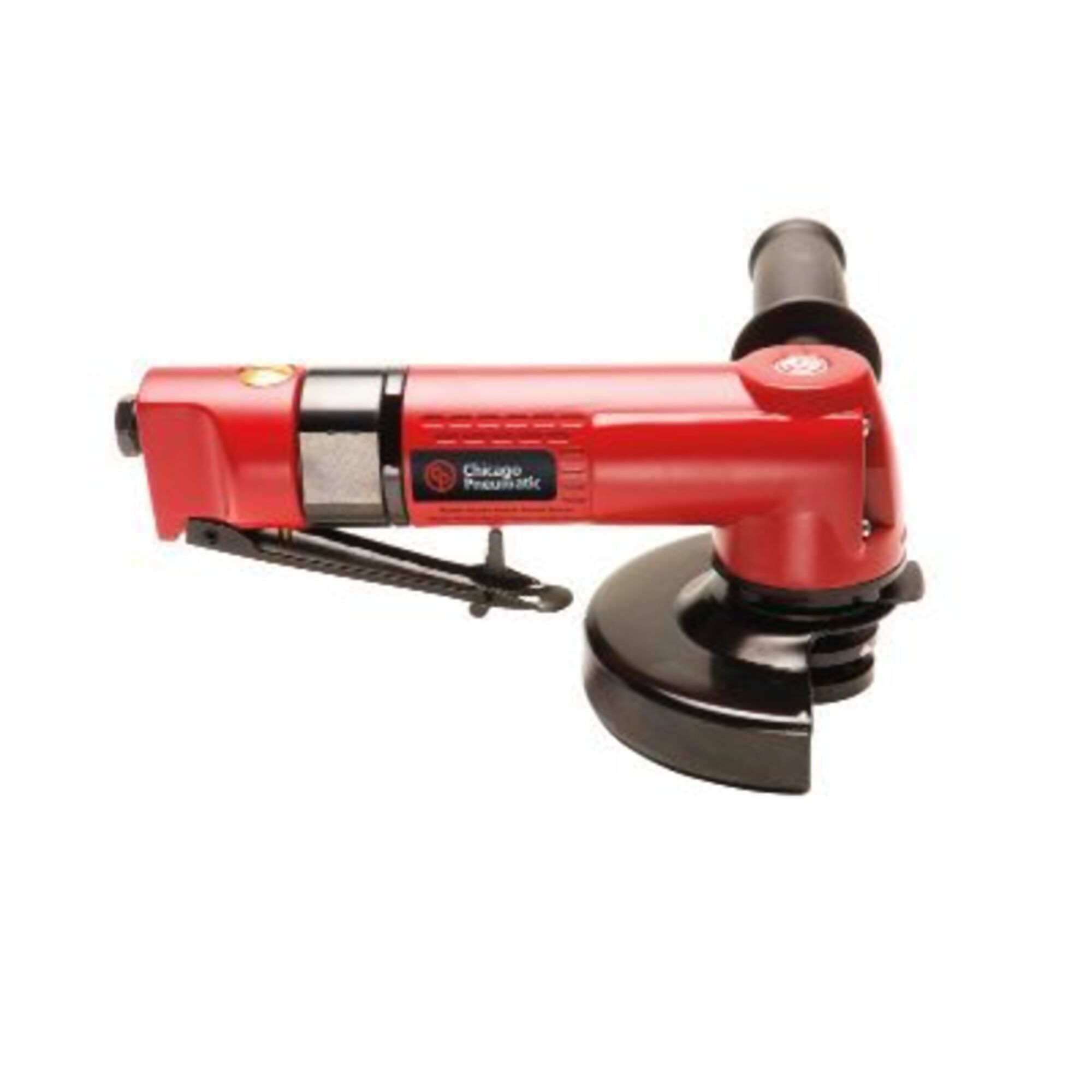 Amoladora angular de aire Chicago Pneumatic de 5 pulgadas, 0.8 HP, velocidad máxima de 12000 rpm, modelo CP9121BR.