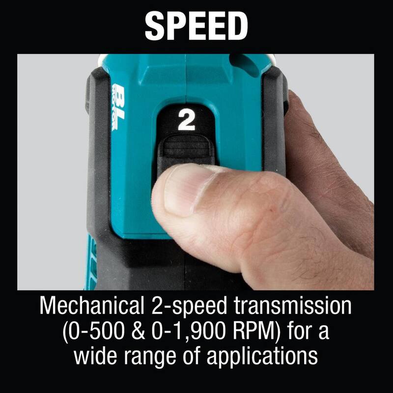 Juego de taladro atornillador Makita 18V LXT de iones de litio sin escobillas inalámbrico de 1/2 pulgadas, 3.0Ah - XFD131