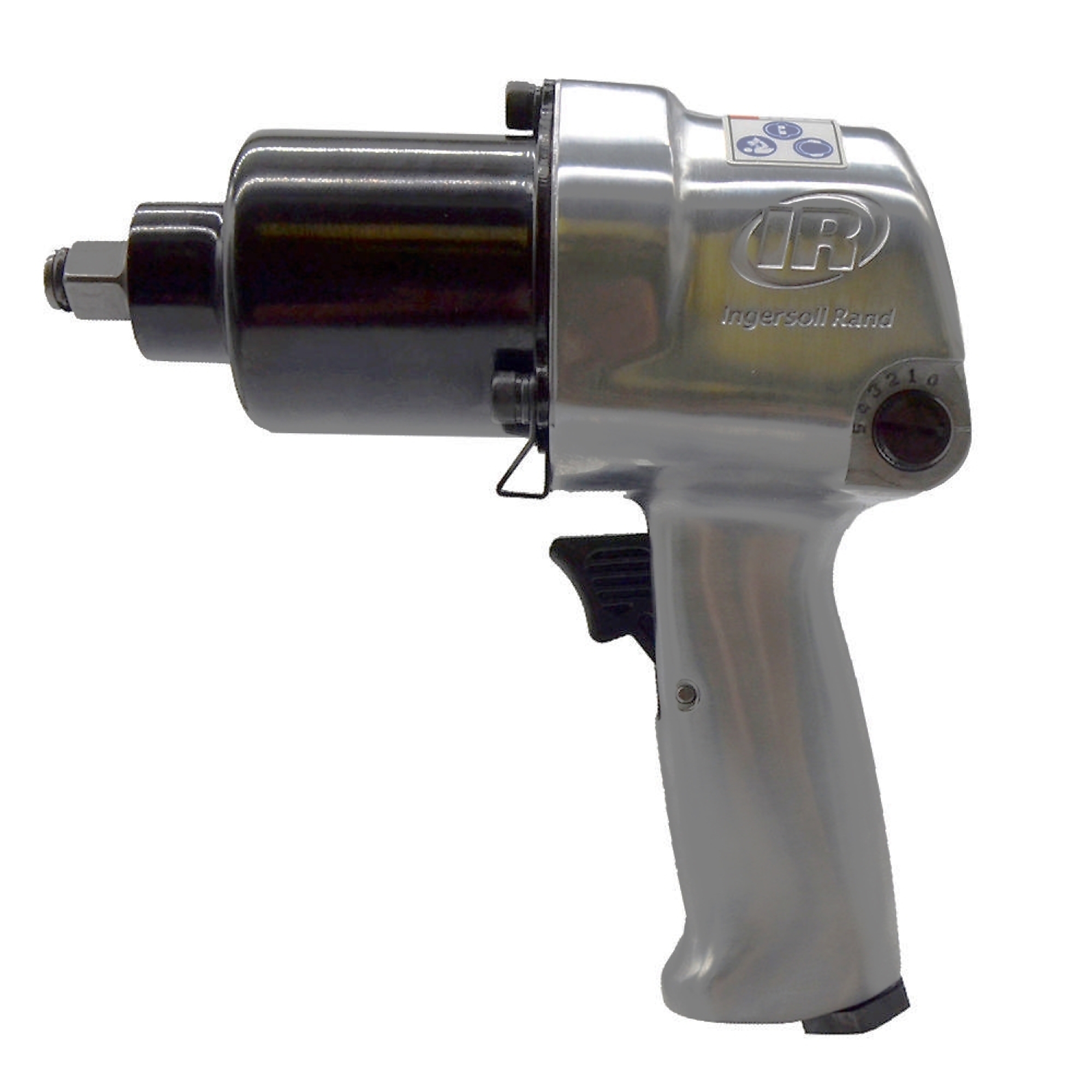 Llave de impacto de aire Ingersoll Rand 1/2in. 500ft.-lbs, tipo pistola, tamaño de accionamiento 1/2 in, máx. RPM 7000 Modelo# 244A