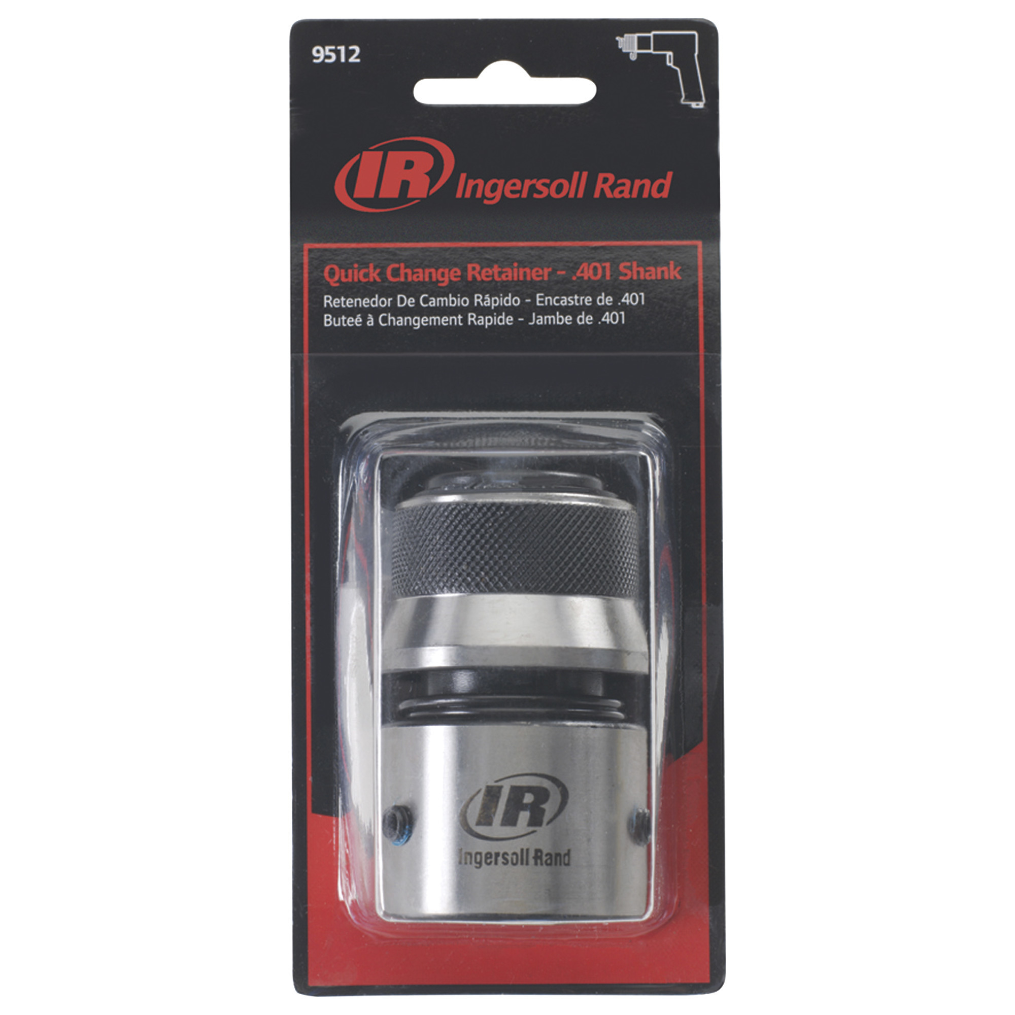 Retenedor de cambio rápido para martillos neumáticos Ingersoll Rand, Modelo # 9512.