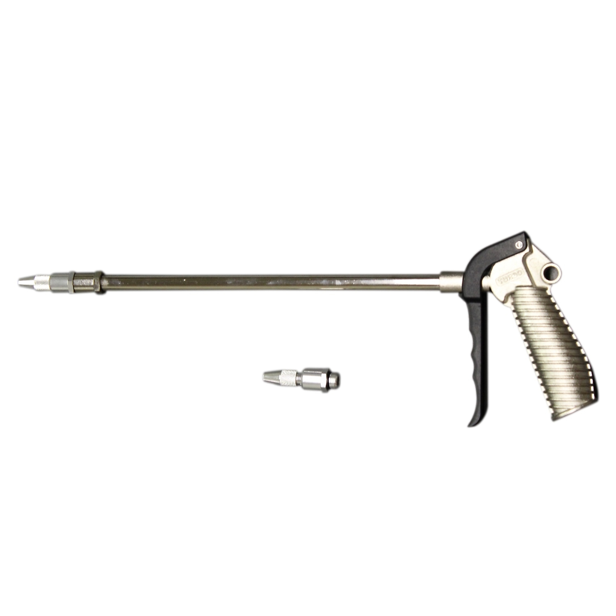 Pistola de Soplado Milton Turbo con Empuñadura de Pistola, Alcance Extendido de 10 pulgadas, Boquilla Ajustable, Modelo S-182.