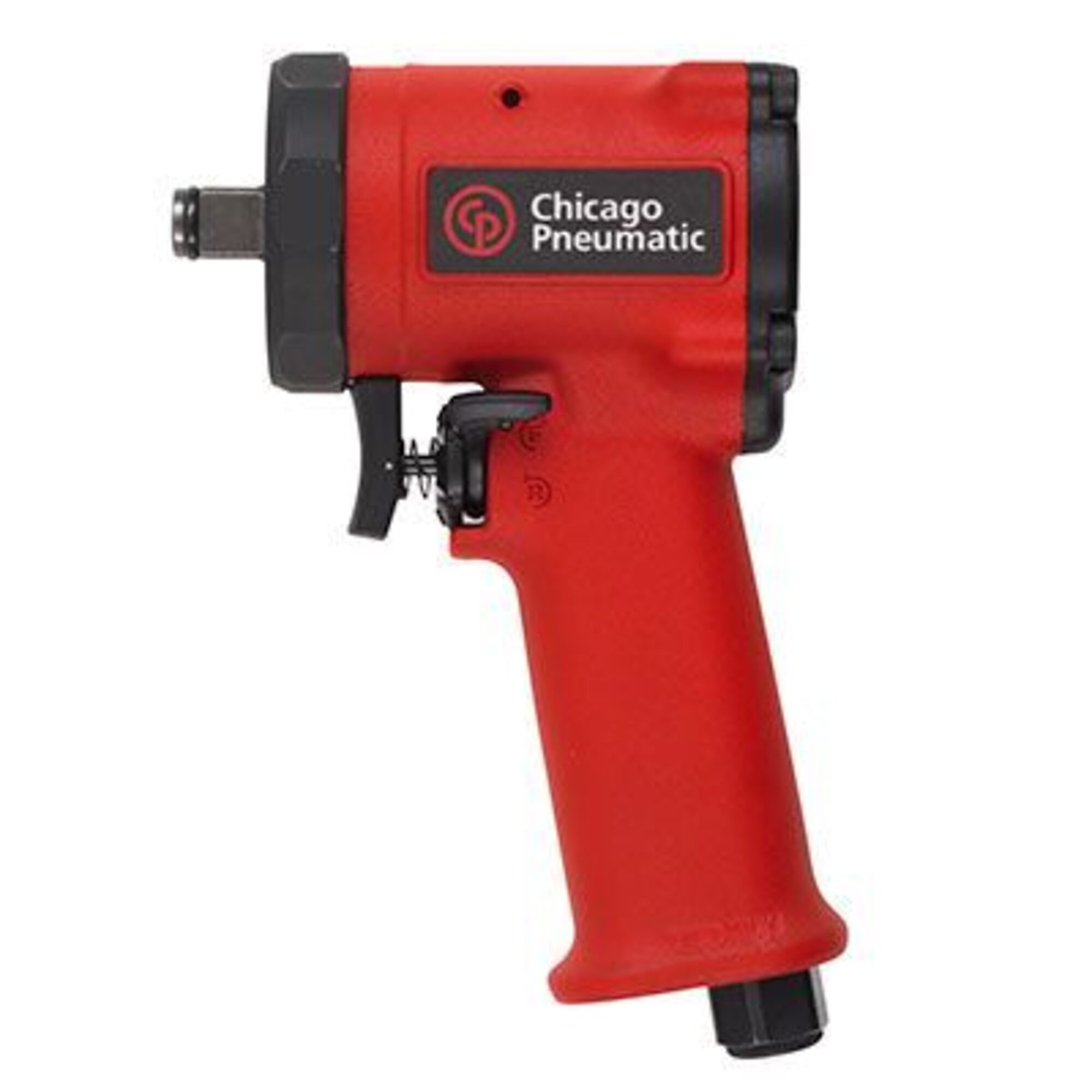 Llave de impacto neumática Chicago Pneumatic, con mango tipo pistola y martillo único, tamaño de 1/2 pulgadas, hasta 9000 RPM, Modelo CP7732.