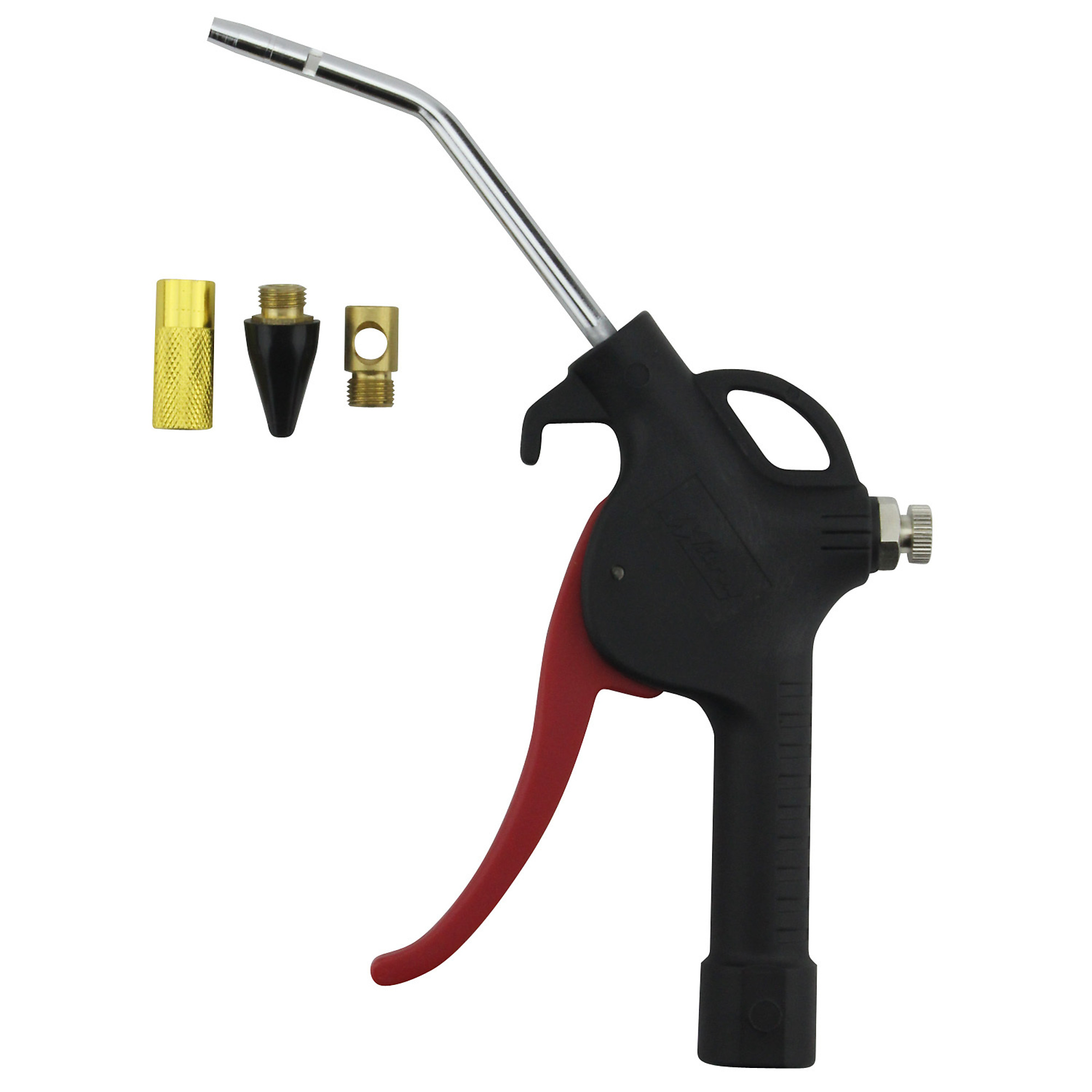 Kit de Pistola de Soplado Milton con Mango en Forma de Pistola, Boquilla de Punta de Seguridad y Sistema de Punta Universal KWIK-CHANGE, Modelo # S-174KIT