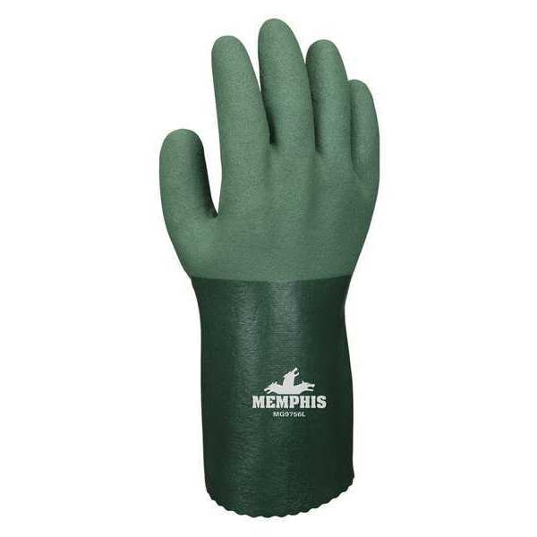 Guantes Resistentes a Químicos de 12" de Mcr Safety, Nitrilo, M, Paquete de 12 - MG9756M