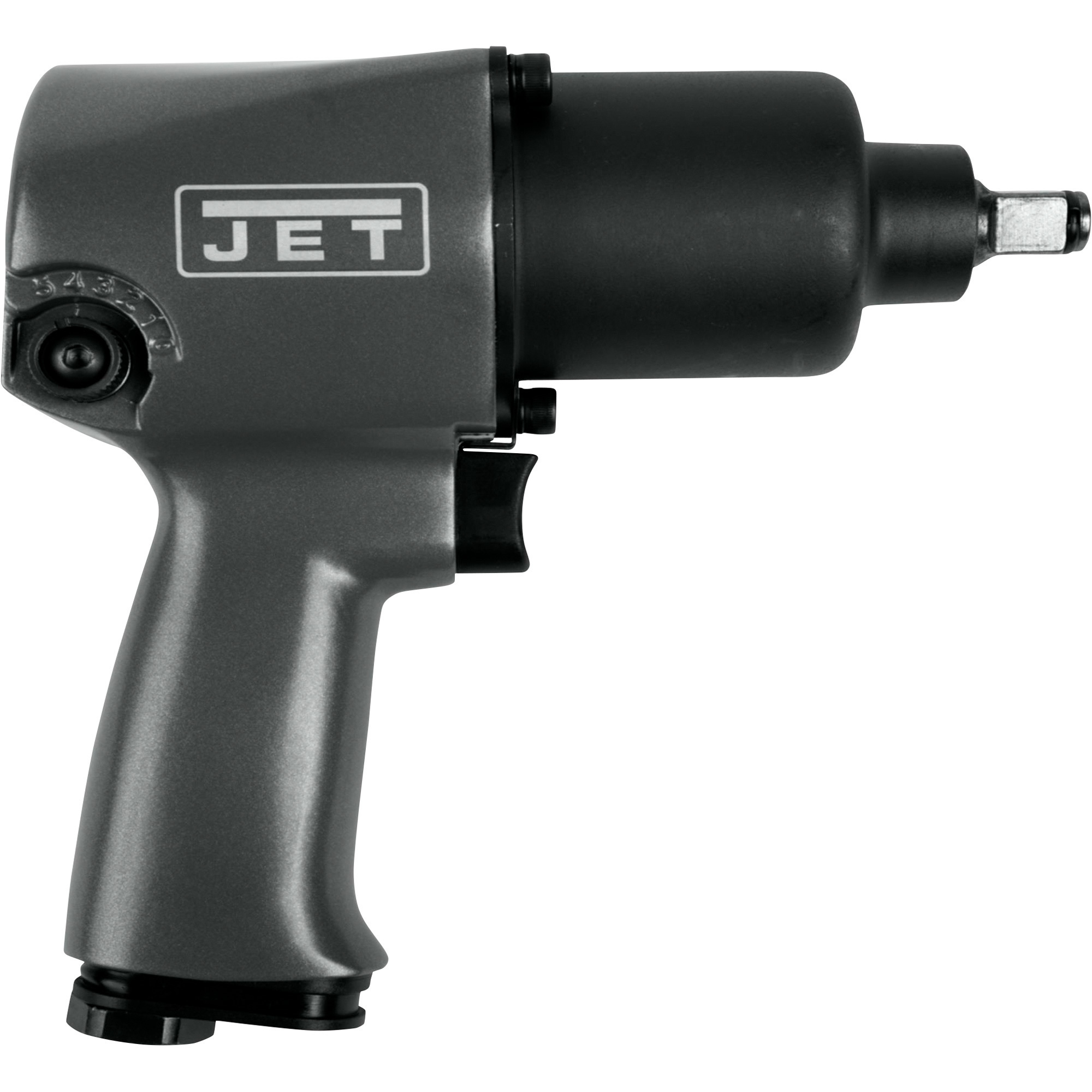 Llave de impacto JET Air, 1/2 pulgadas, 4.2 CFM, 680 pies/libra de par máximo, Modelo JAT-103