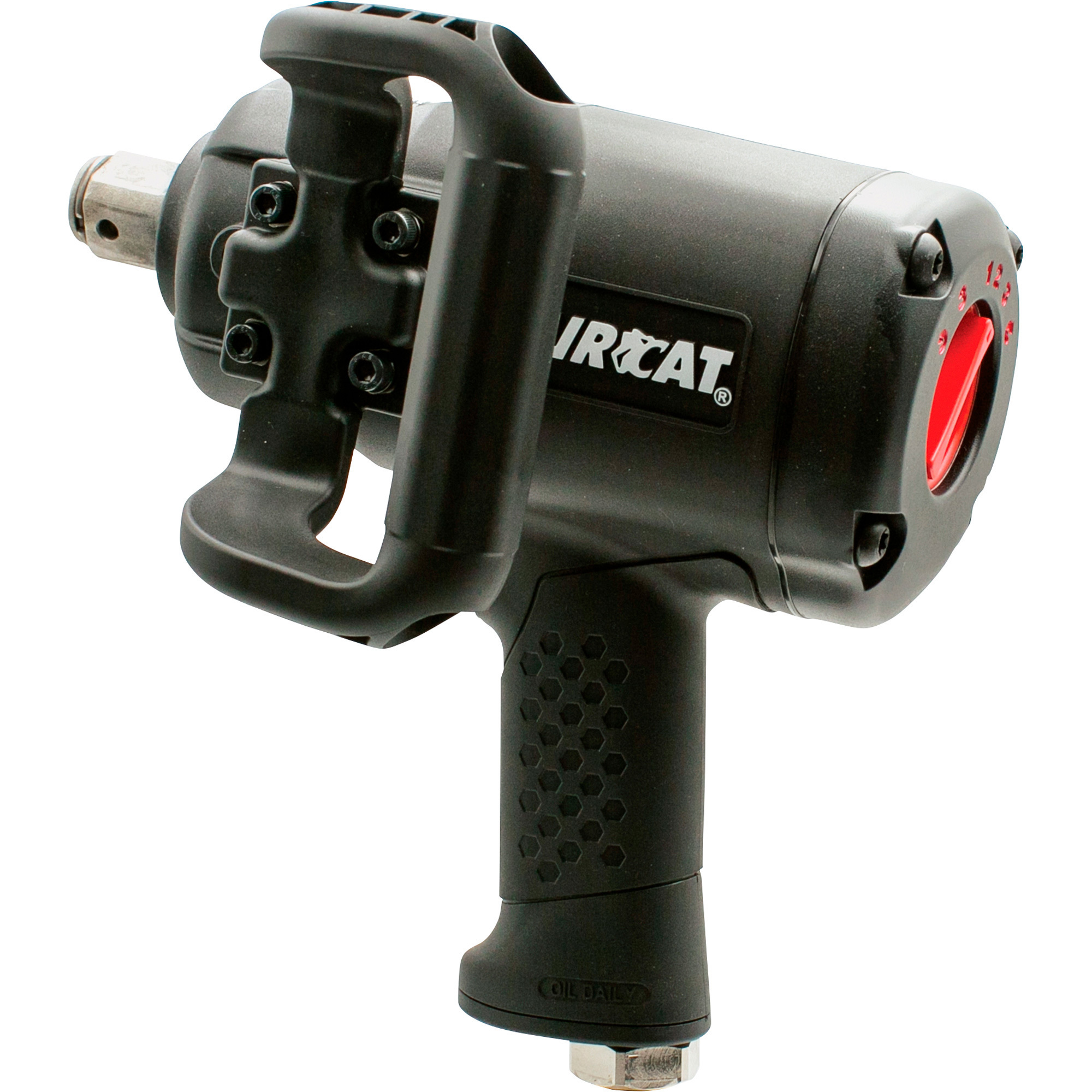 Llave de impacto de aire AIRCAT de 1 pulgada, diseño ligero, 1 pulgada de unidad, 2100 pies/libra de torque, Modelo# 1870-P.