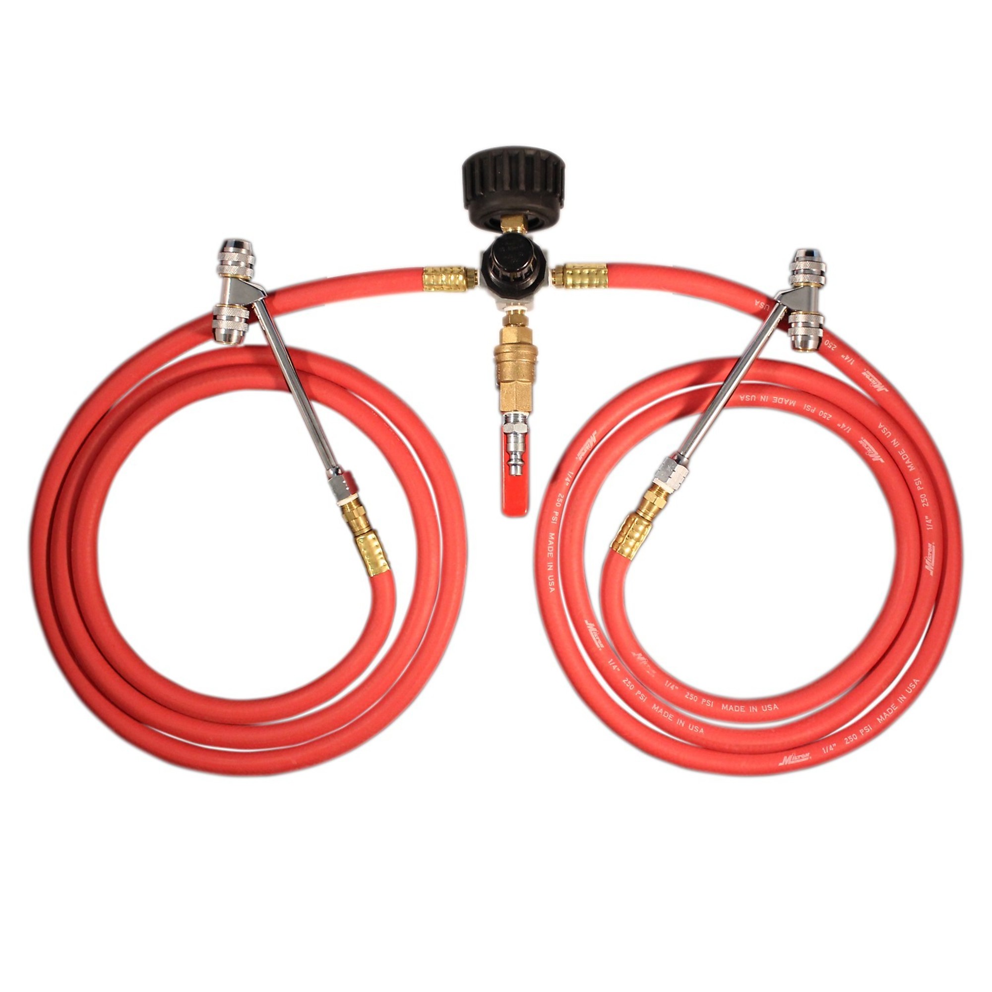 Medidor de aire con regulador para llantas de camión dual Milton, modelo #551