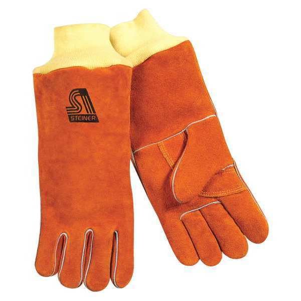 Guantes de soldadura Steiner Stick, palma de cuero de res, L, PR - 2119Y-KSC-L