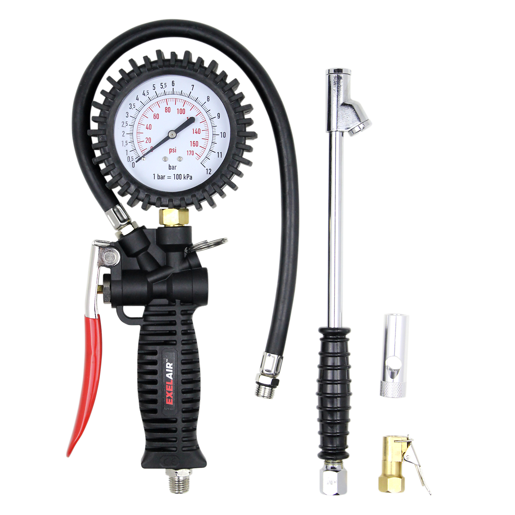 Kit de inflado profesional 3 en 1 EXELAIR de Milton, Modelo# EX536KIT