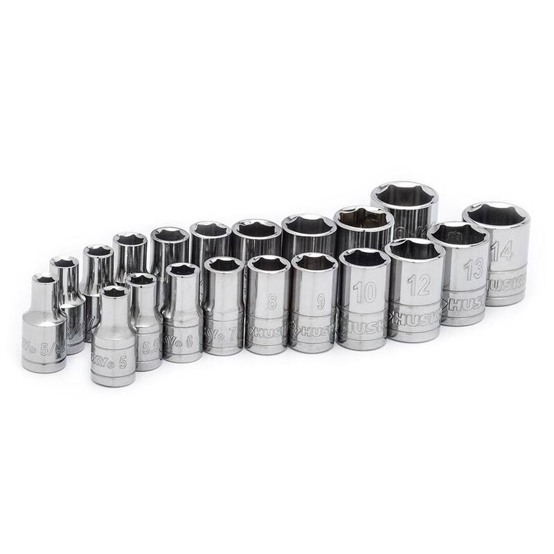 Juego de herramientas para mecánica Husky de 1/4 de pulgada (50 piezas) - H50MTS4D