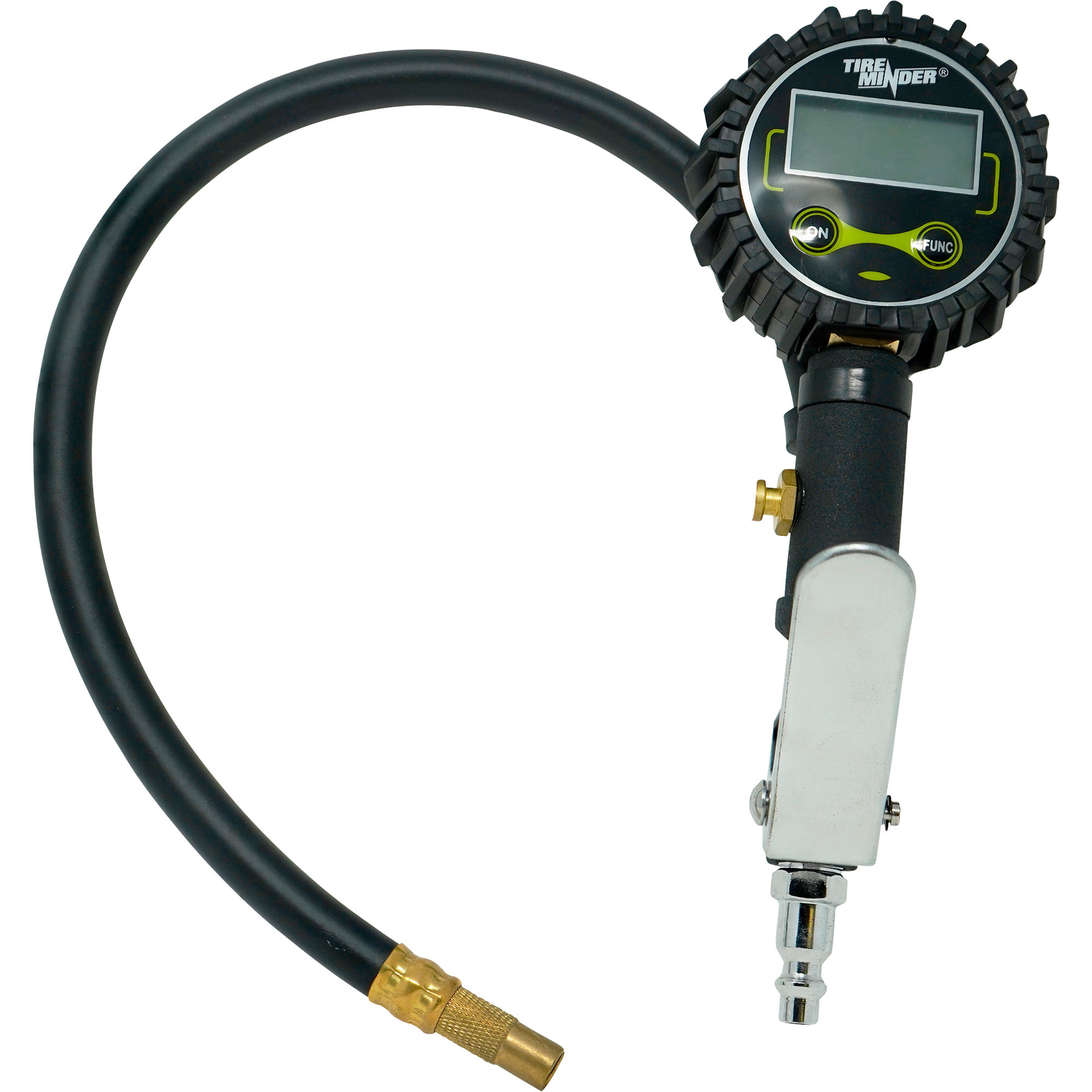 Medidor de presión y inflado de llantas digital de precisión para RV TireMinder - Todo en metal, con retroiluminación LED, Modelo TM22193VP