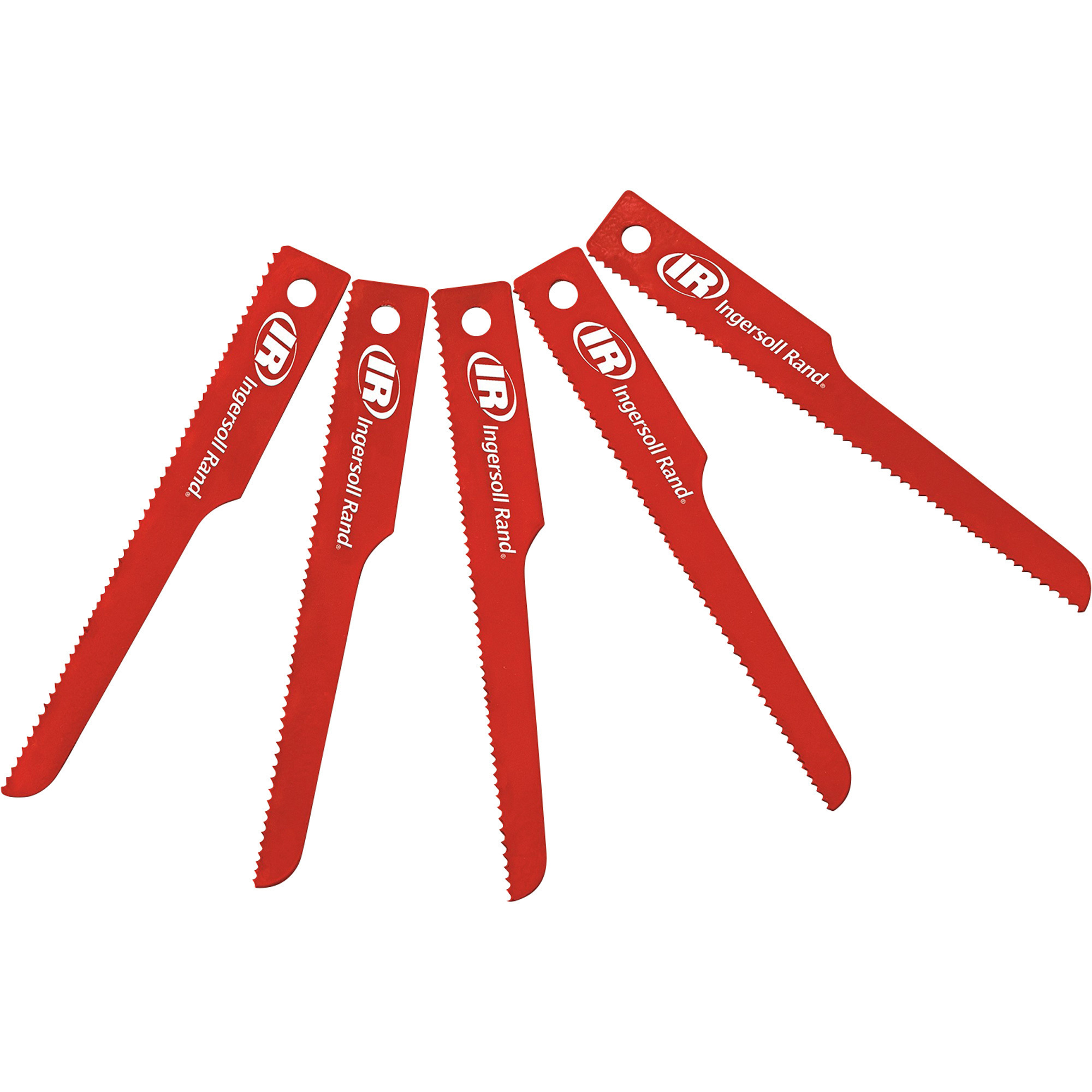 Set de 5 hojas para sierra recíproca de aire Ingersoll Rand, 4 pulgadas, finas y gruesas, modelo P4VFC-5