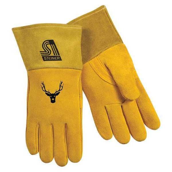 Guantes de soldadura MIG Steiner, palma de piel de venado, XL, par - 02276-X