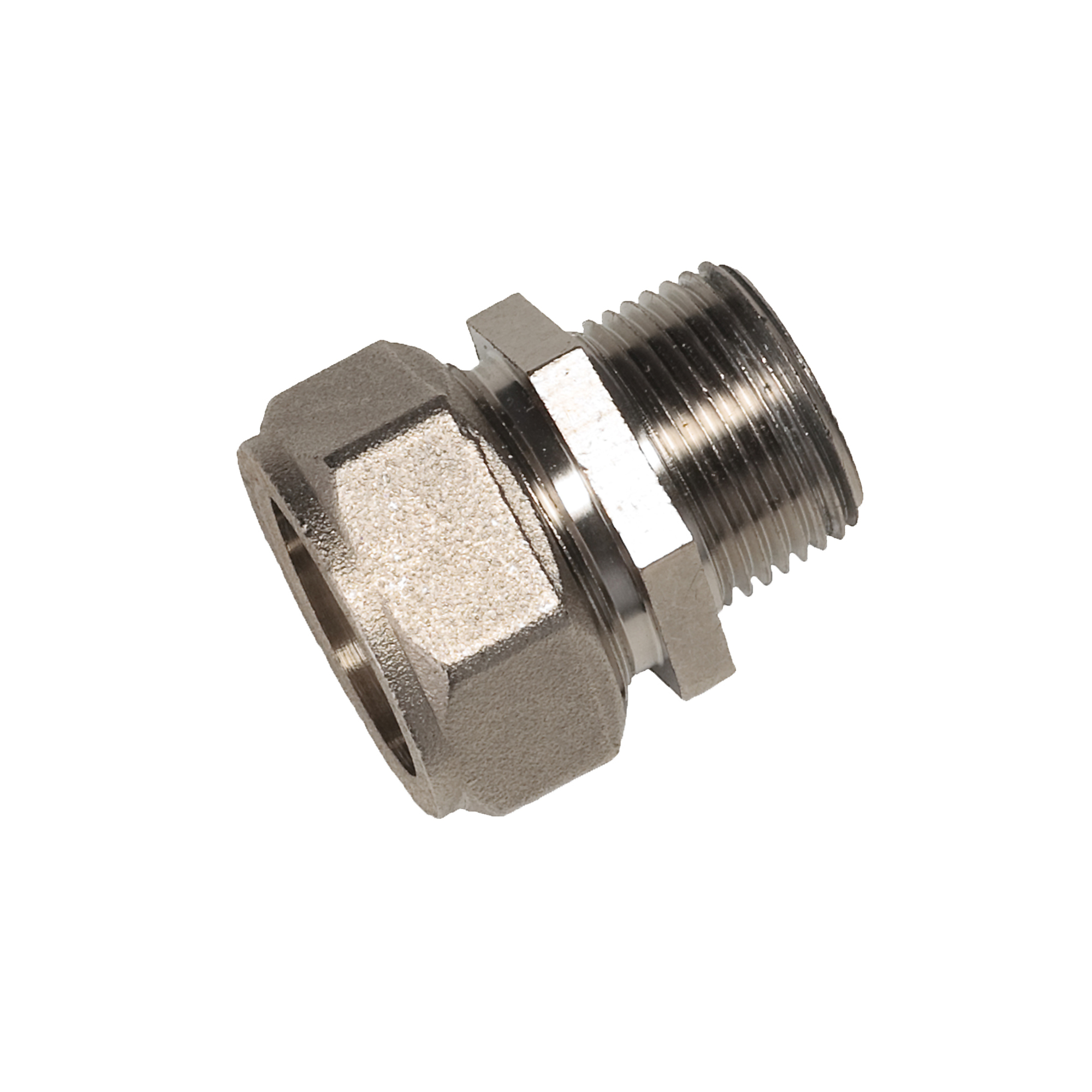 Conector adaptador Macho NPT de 1 pulgada para tubería RapidAir Maxline, modelo M8004, con capacidad máxima de 190 PSI.