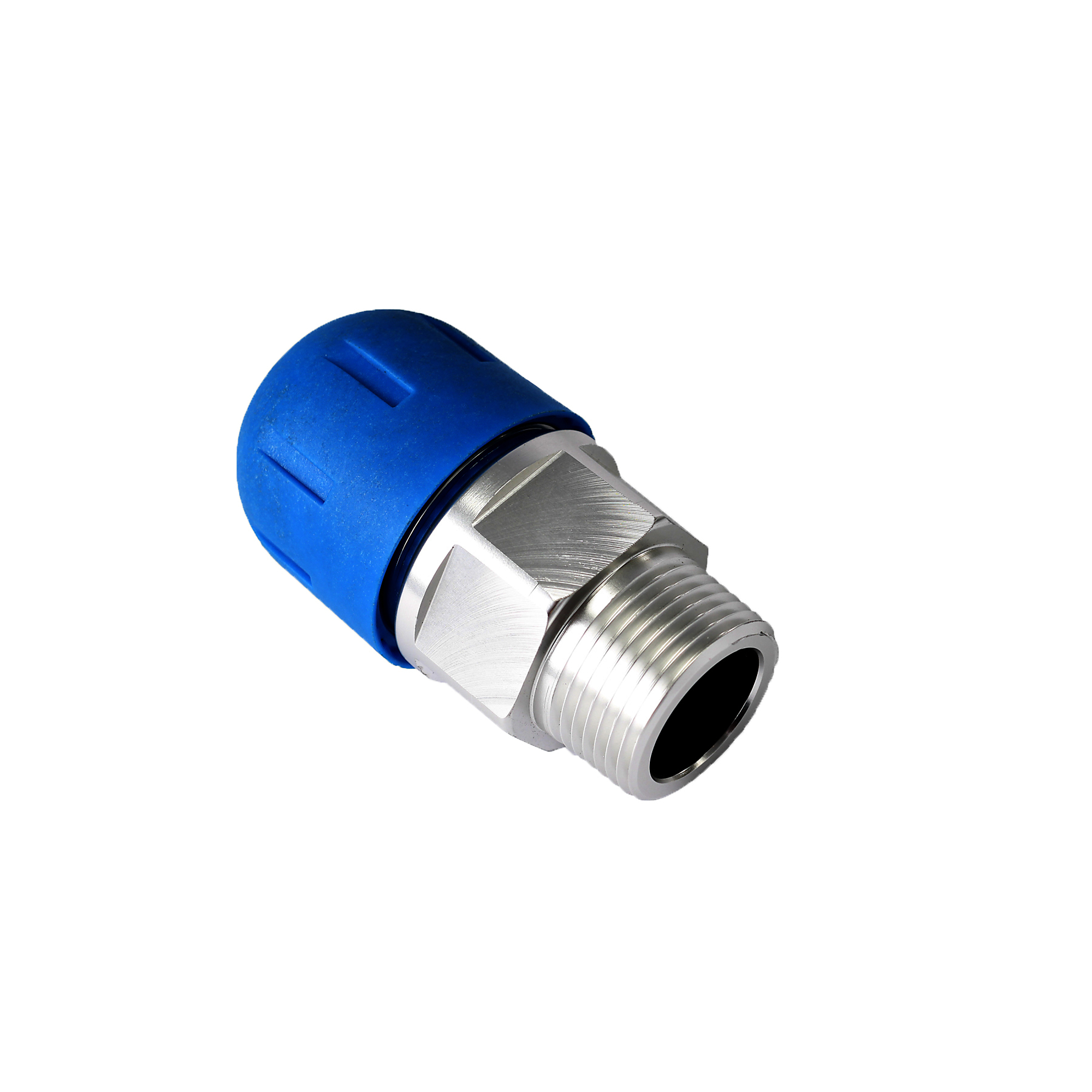Adaptador macho roscado Fastpipe de 1 1/2 pulg. x 1 pulg. NPT macho, máx. PSI 190, modelo F4218.