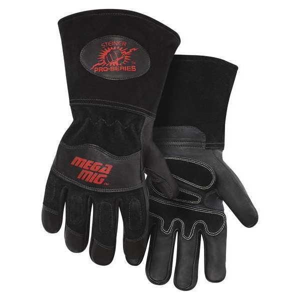 Guantes de soldadura MIG Steiner, palma de piel de cabra, 2XL, par - 0235-2X