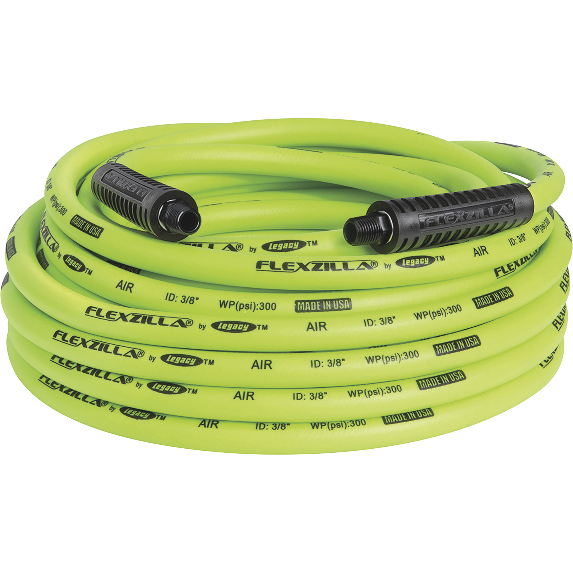 Manguera de Aire Legacy Flexzilla, 3/8 pulg. x 50 pies, 300 PSI, Modelo# HFZ3850YW2