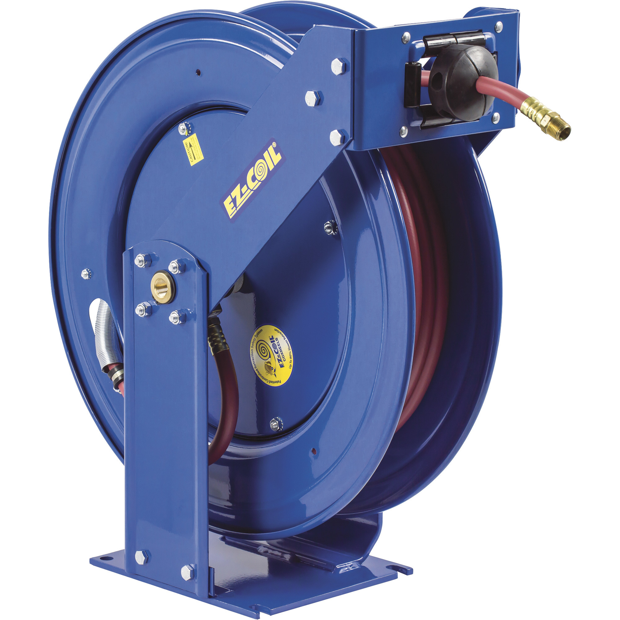 Carrete de manguera Coxreels Truck Series con EZ-Coil, con manguera PVC de 1/2 pulg. x 50 pies, máx. 300 PSI, Modelo # EZ-TSH-450