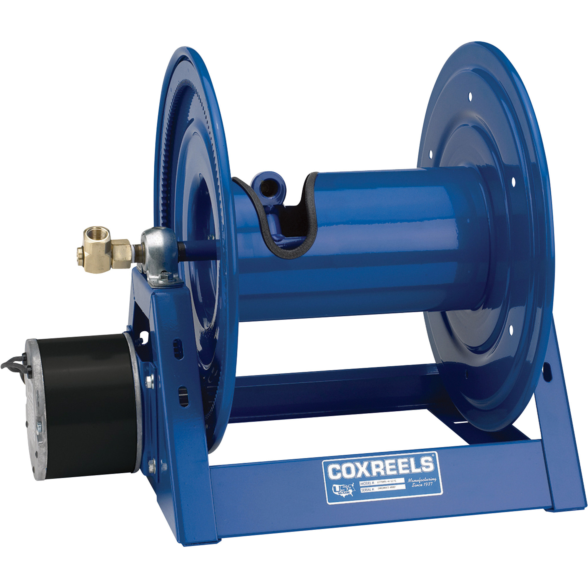 Carrete Motorizado de la Serie Competitor de Coxreels, para Manguera de 1/2 pulg. x 200 pies, Max. 3000 PSI, Modelo# 1125-4-200-E